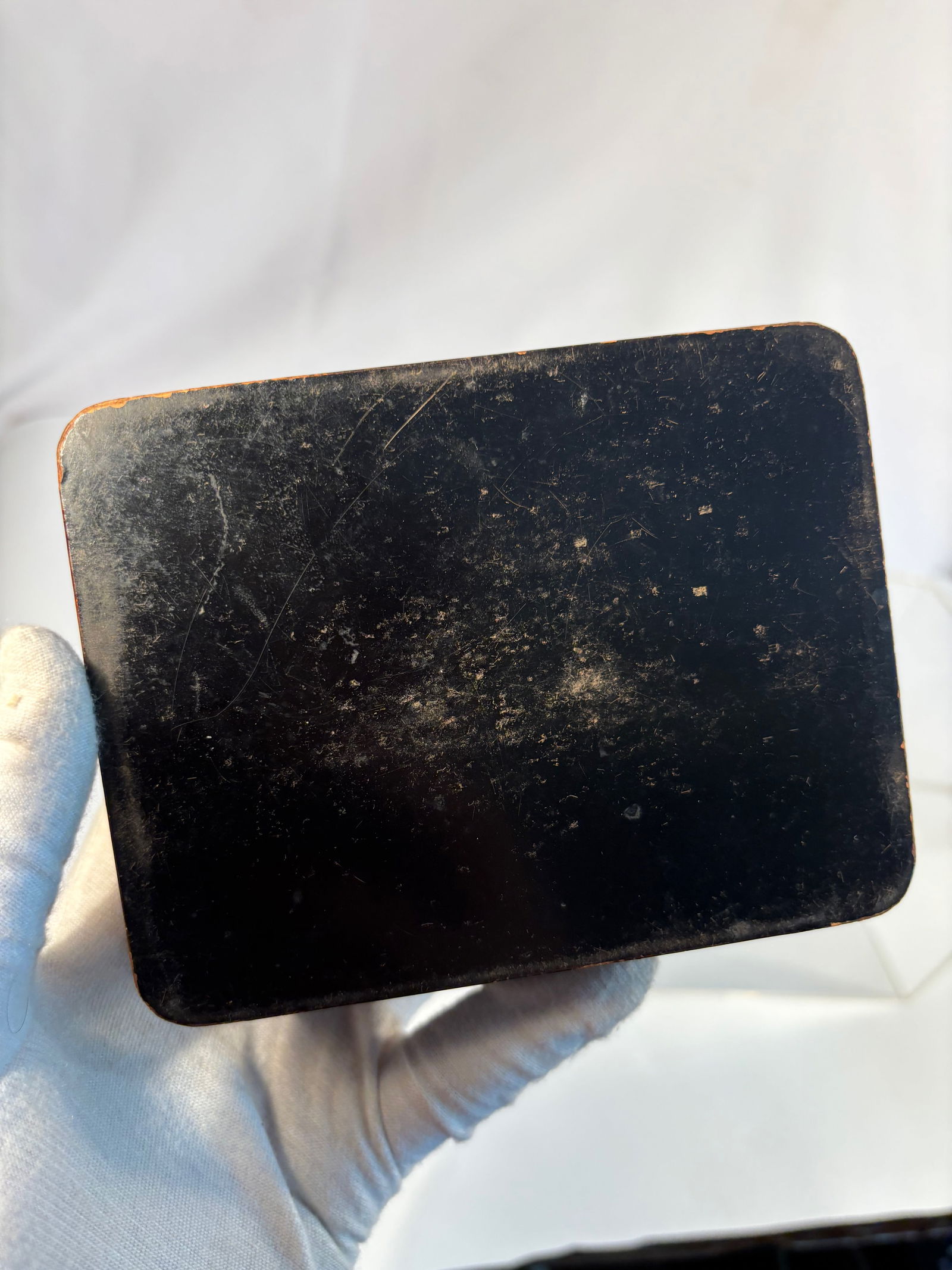 A Chinese Polychrome “Pineapple?? Lacquer Box - 7