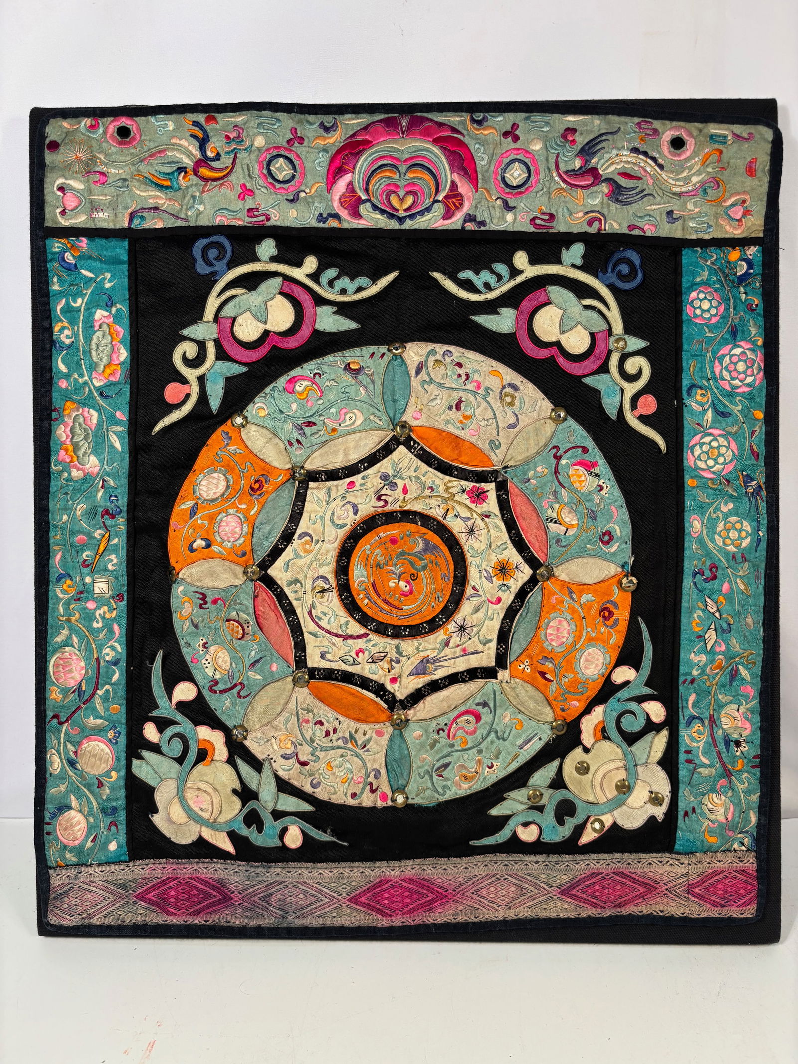 A Chinese Miao (Hmong) Embroidered Textile Panel (1 of 10)