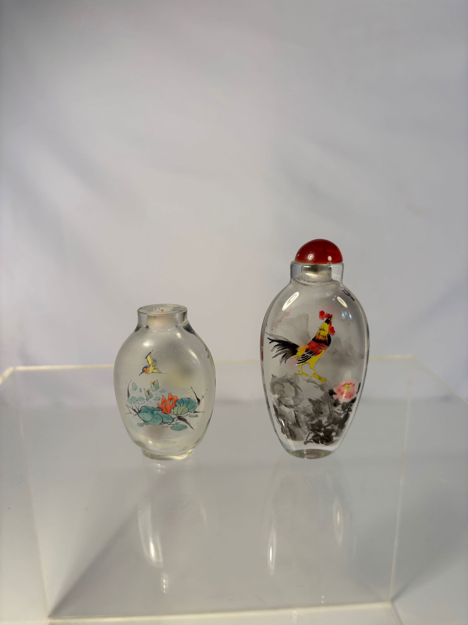 Two Chinese Inside-Painted Glass Snuff Bottles (1 of 13)