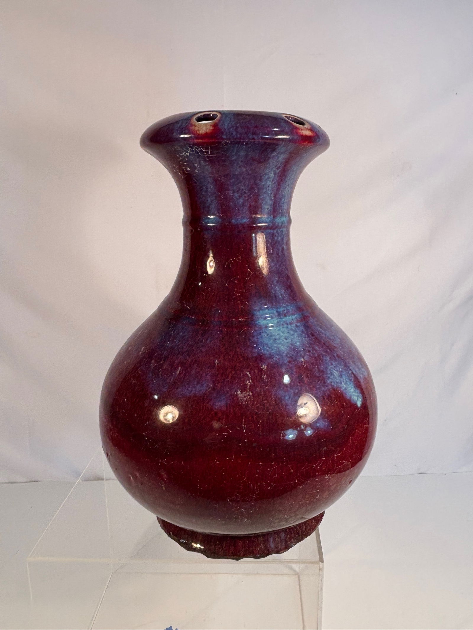 A Chinese Flambé-Glazed Porcelain Vase (1 of 12)