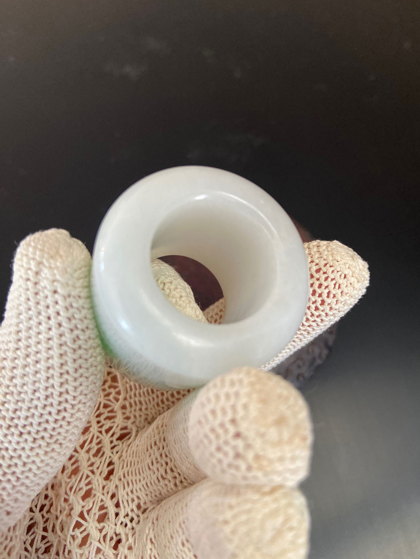 A Chinese jadeite archer ring - 3