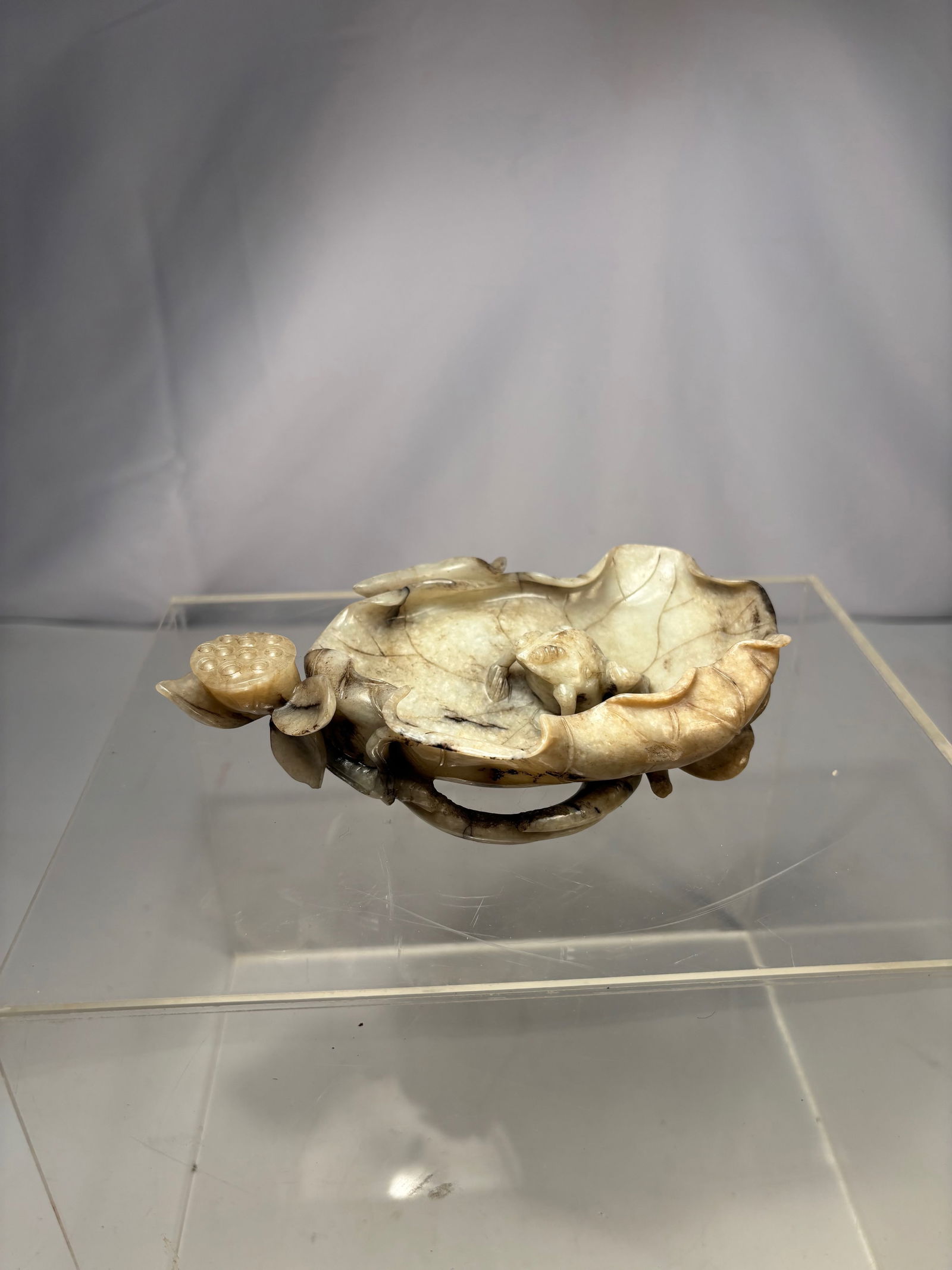 A Chinese Jade Brush Washer, Possilby Ming Dynasty (1 of 20)