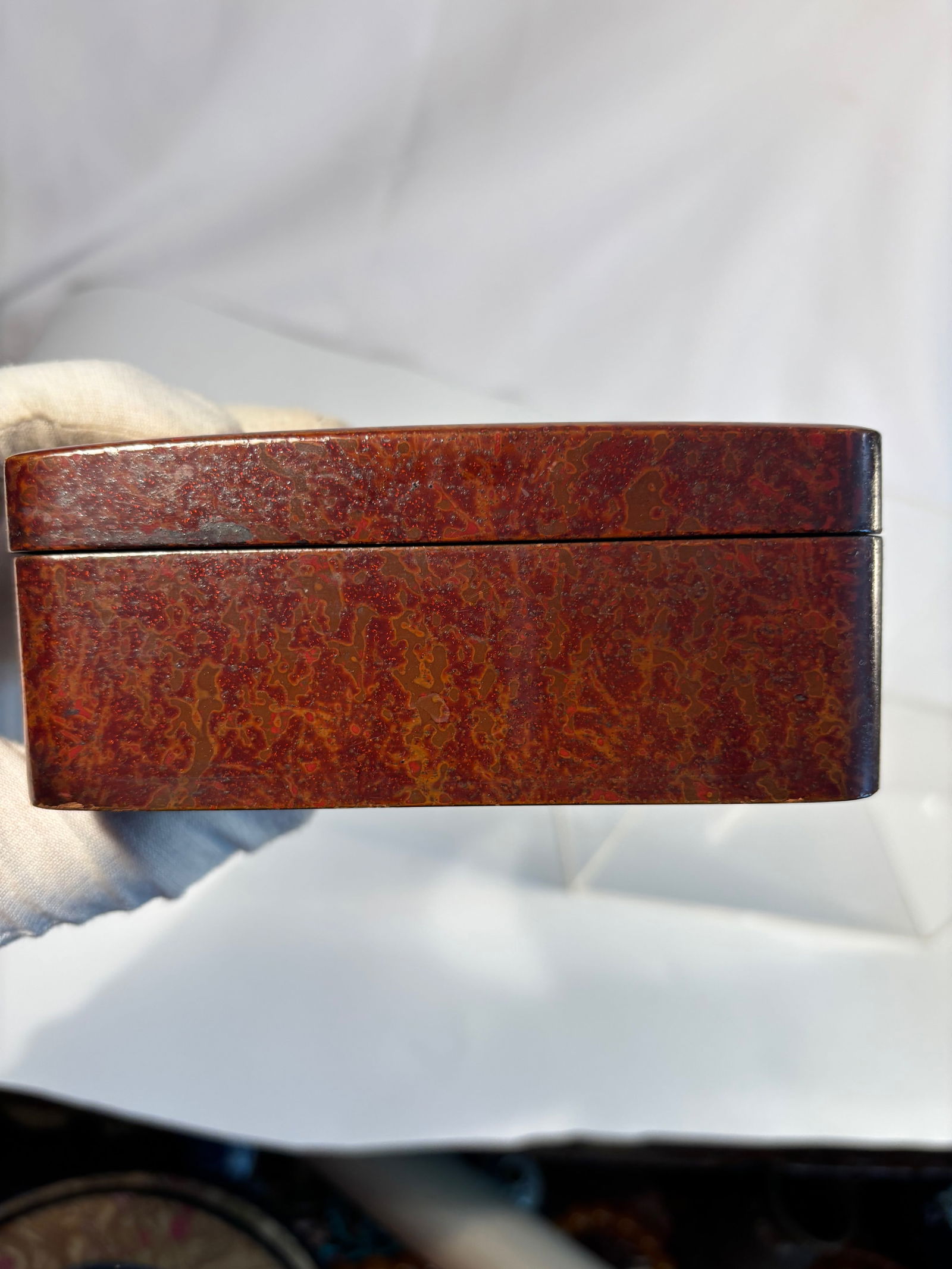 A Chinese Polychrome “Pineapple?? Lacquer Box - 2