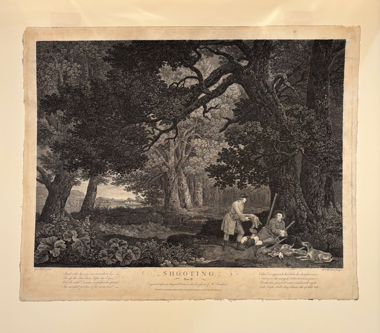 George Stubbs (1724–1806), after, engraved by William Woollett — Shooting, Plate IV, 1771 (1 of 15)