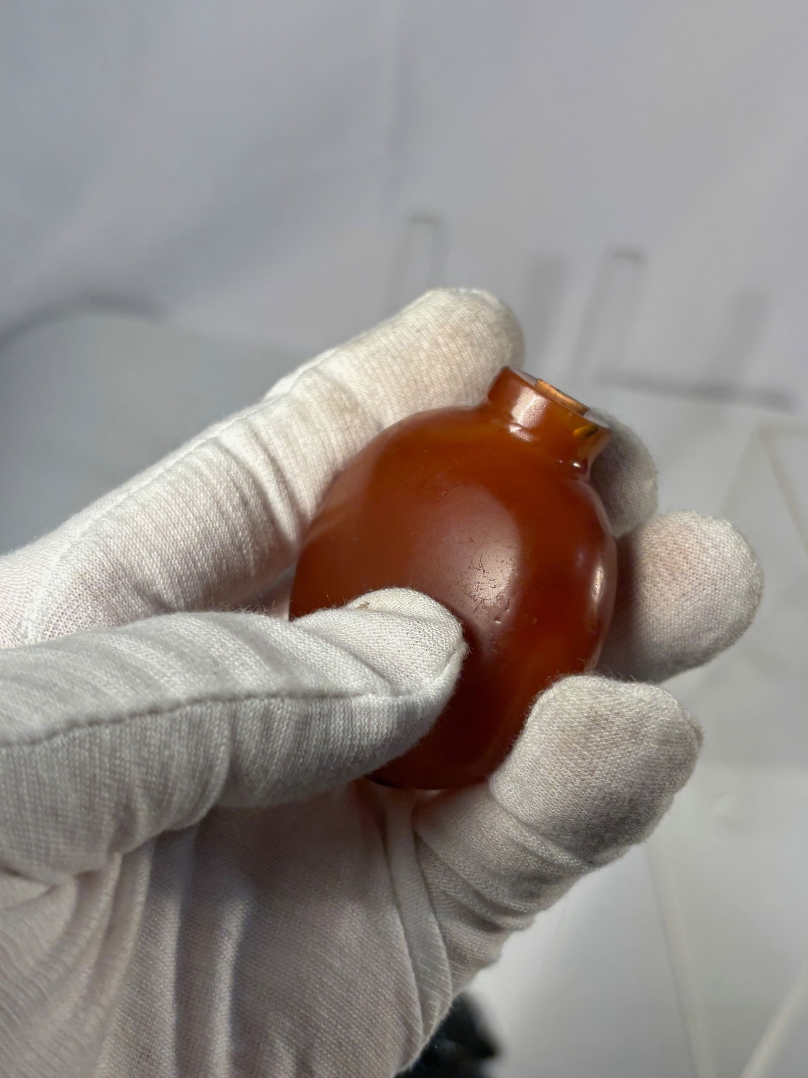 A Chinese Carnelian Agate Snuff Bottle - 11