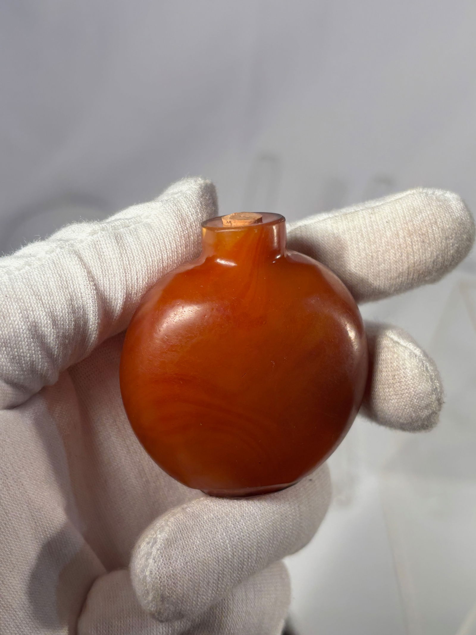 A Chinese Carnelian Agate Snuff Bottle - 9