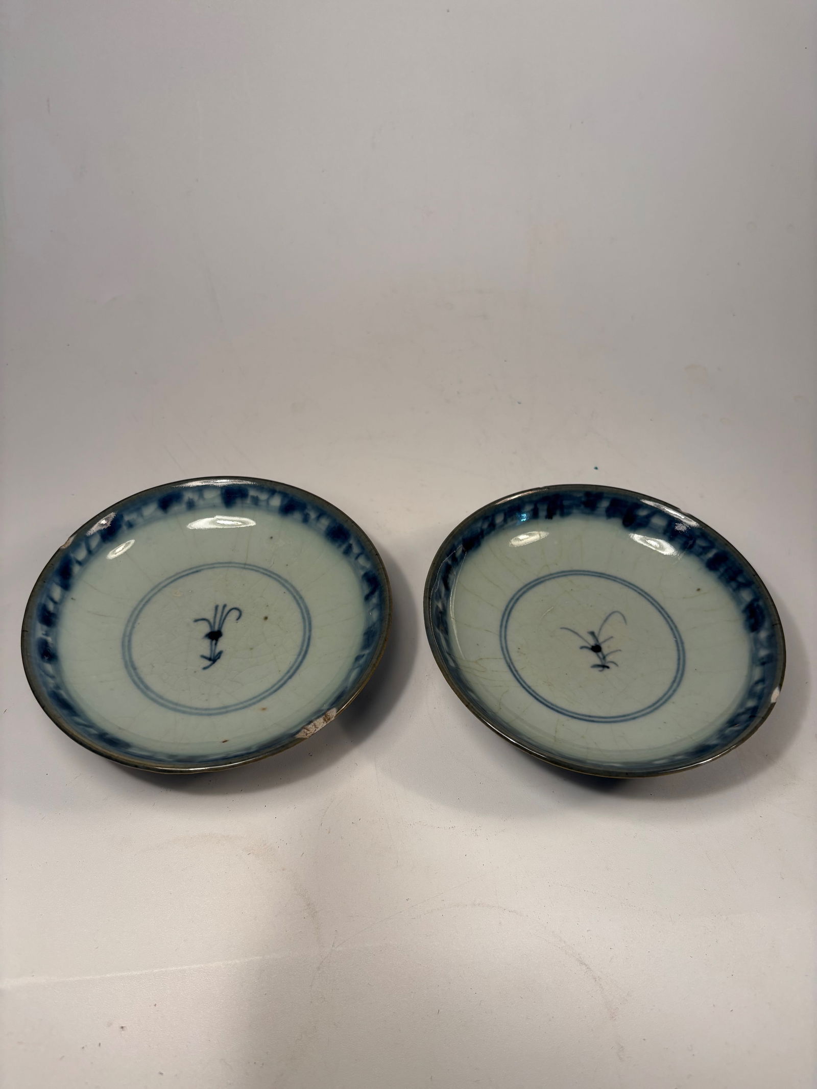 A Pair of Chinese blue and white porcelain dishes (1 of 15)