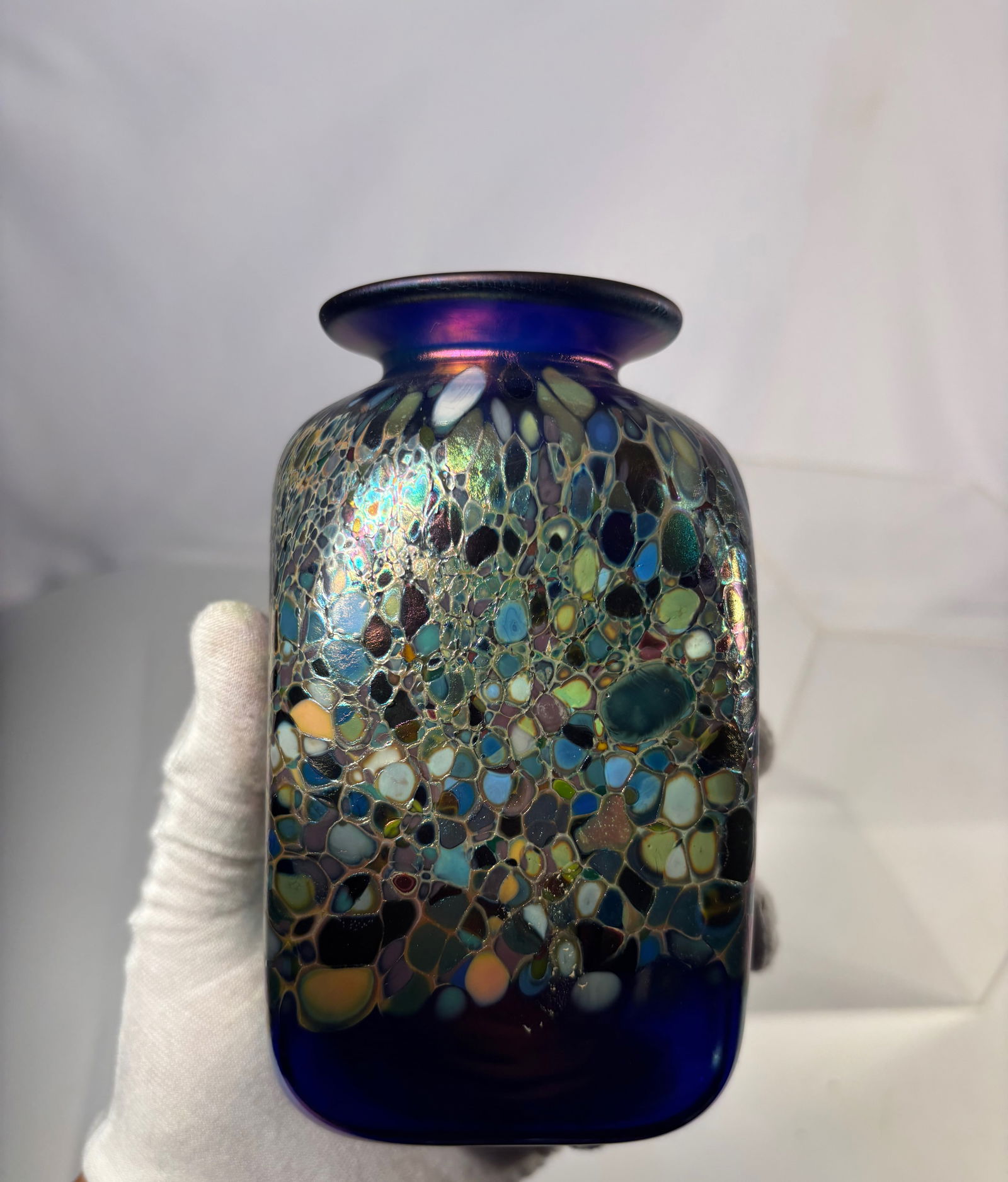 A Signed Art Glass Vessel, Dated 1994 - 4