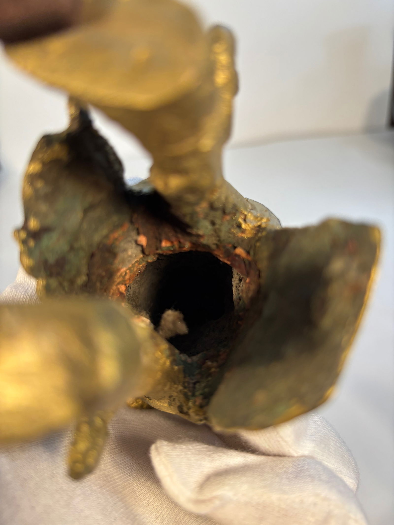 A Chinese gilt bronze standing figure statue - 7