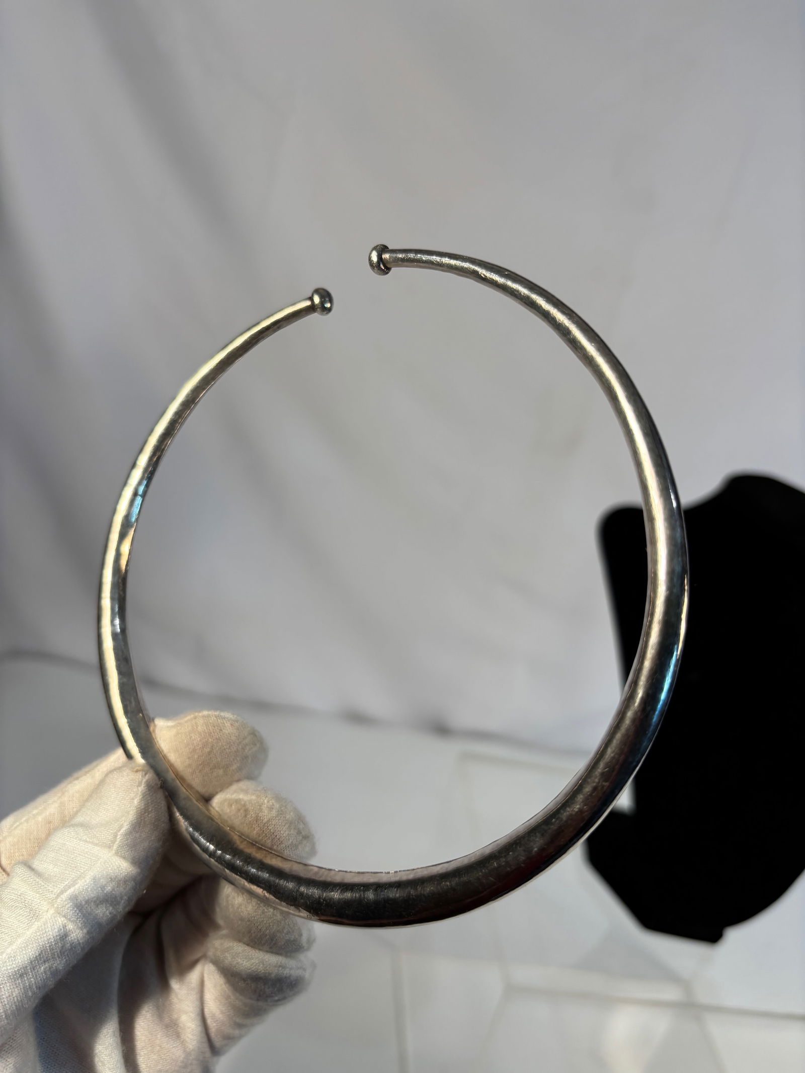 A Silver Torque-Style Collar Necklace - 4