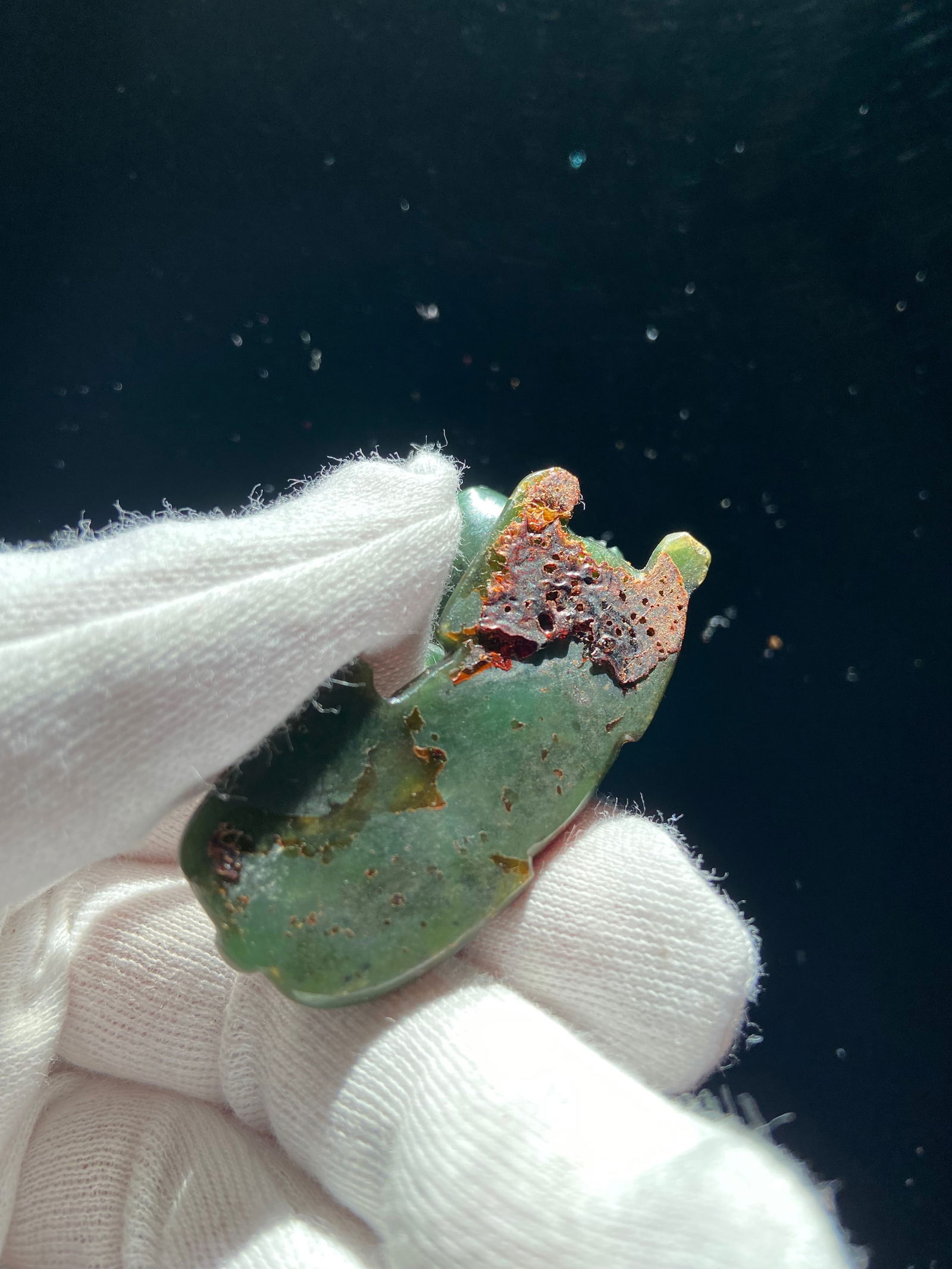 A Chinese green jade foo dog - 7