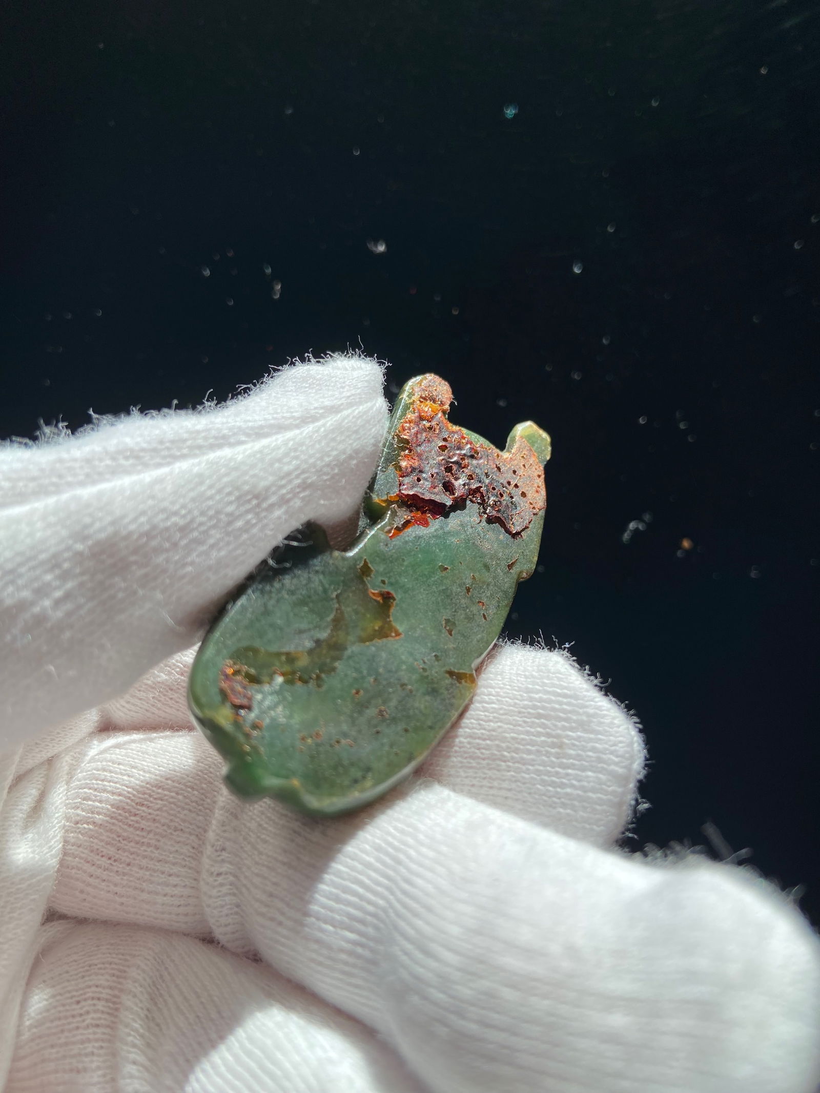 A Chinese green jade foo dog - 8