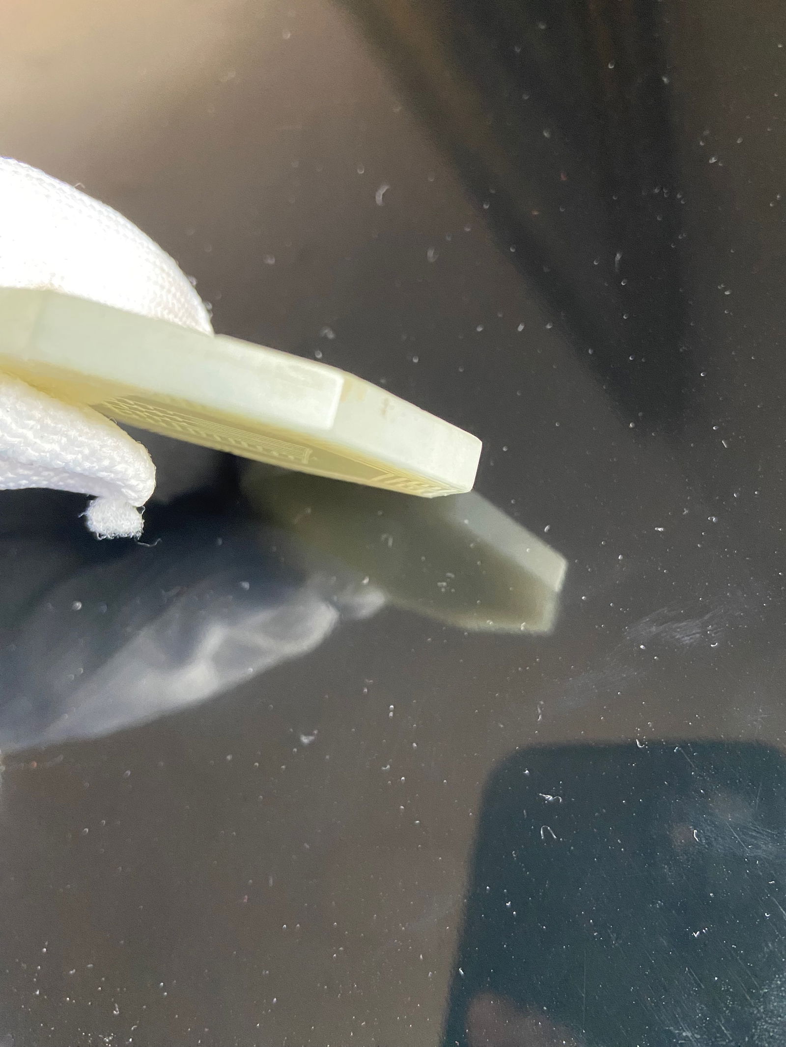 A CHINESE OCTAGONAL SHAPE WHITE NEPHRITE JADE PLAQUE - 6