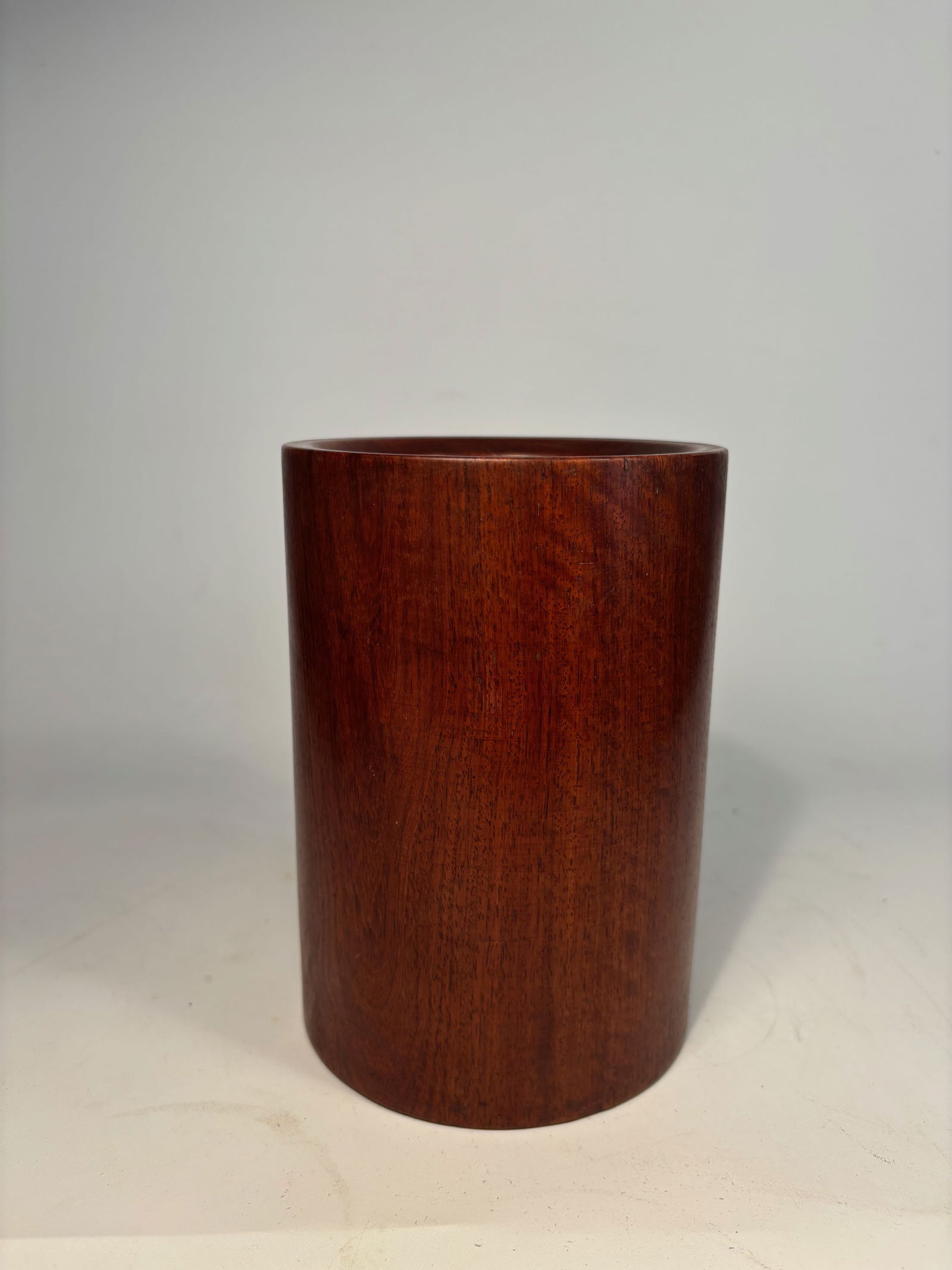 A Chinese Huanghuali/ rosewood Brush Pot (1 of 10)