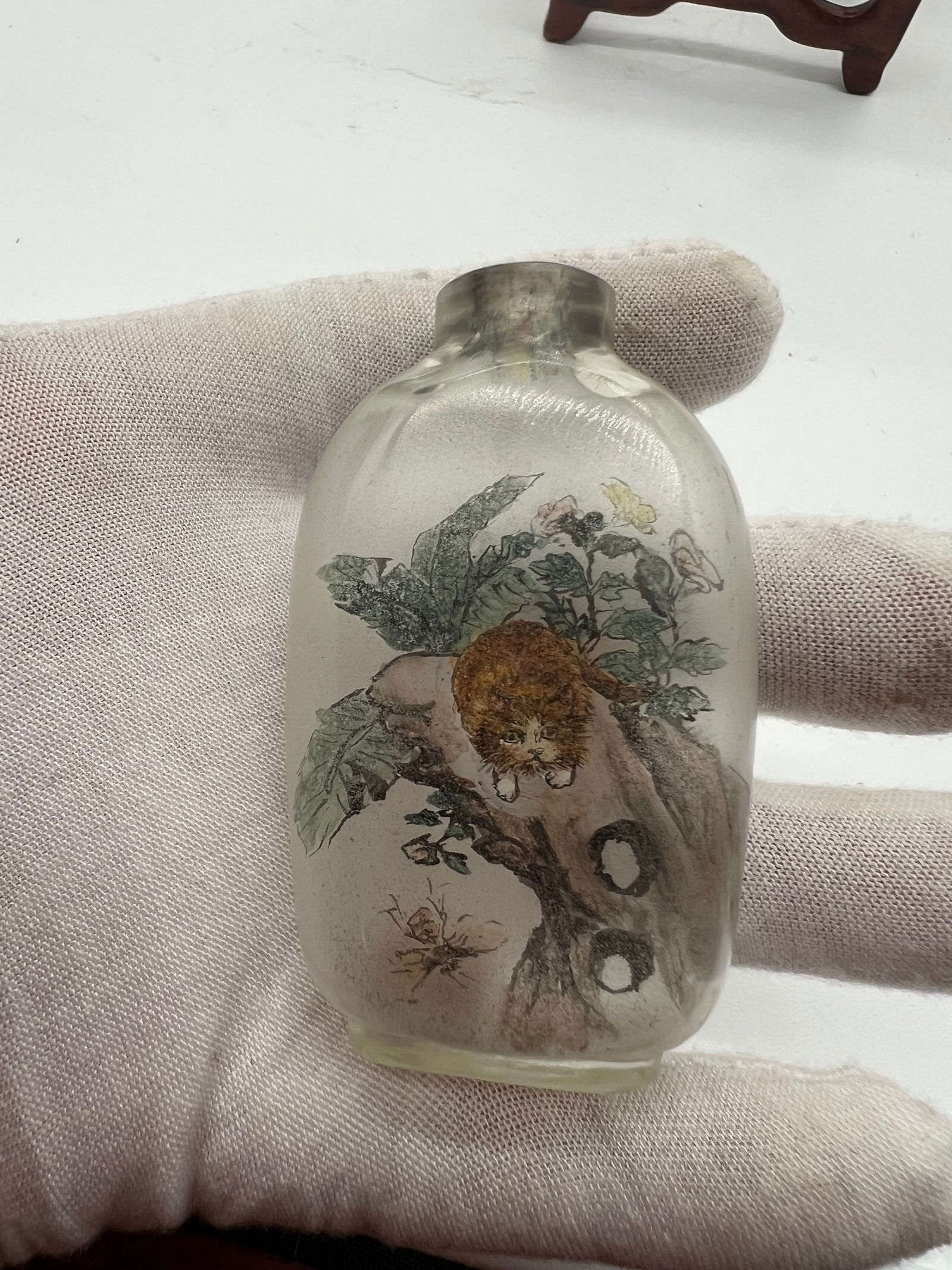 An Reverse painted glass snuff bottle - 2