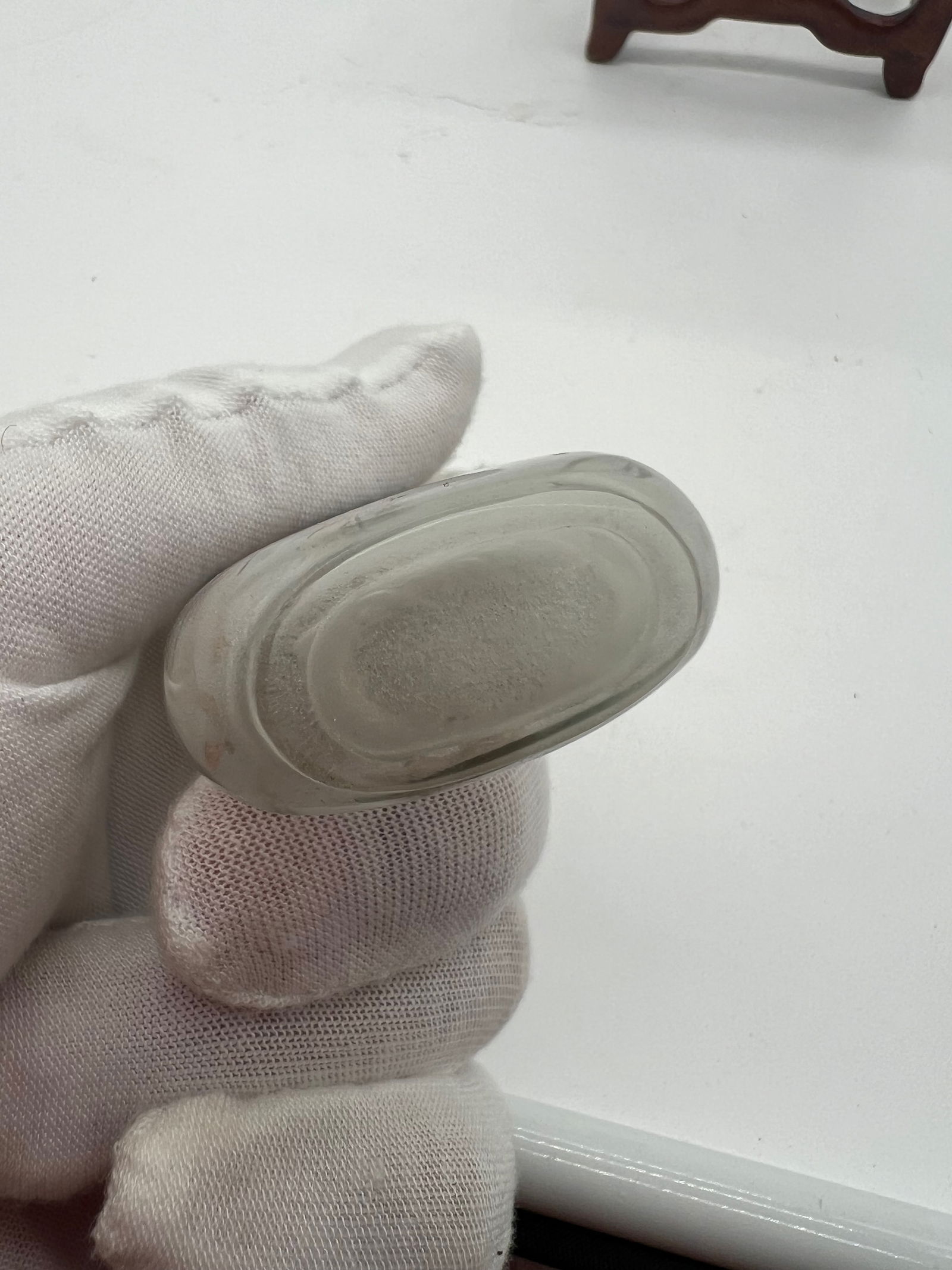 An Reverse painted glass snuff bottle - 4