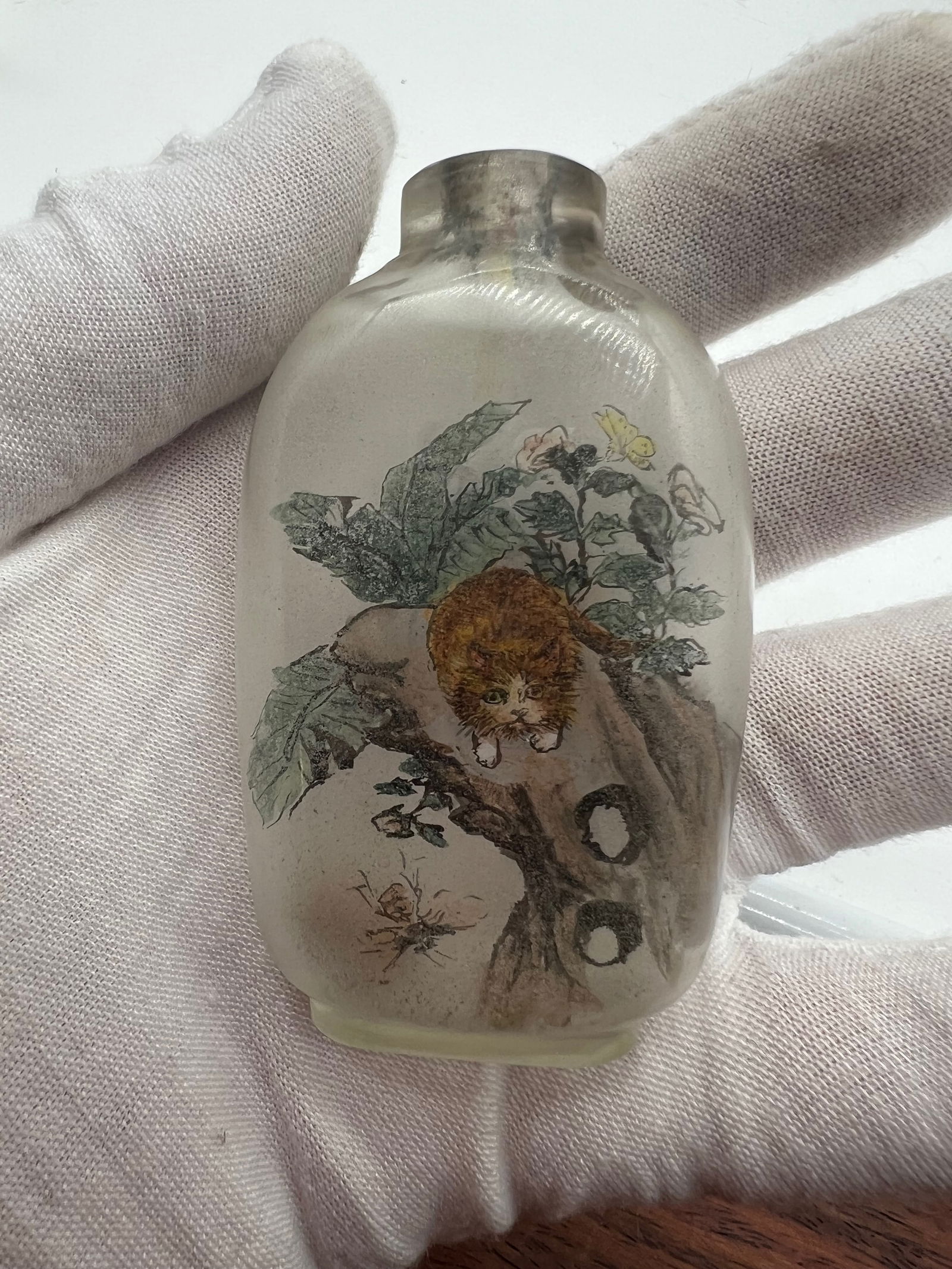 An Reverse painted glass snuff bottle - 7
