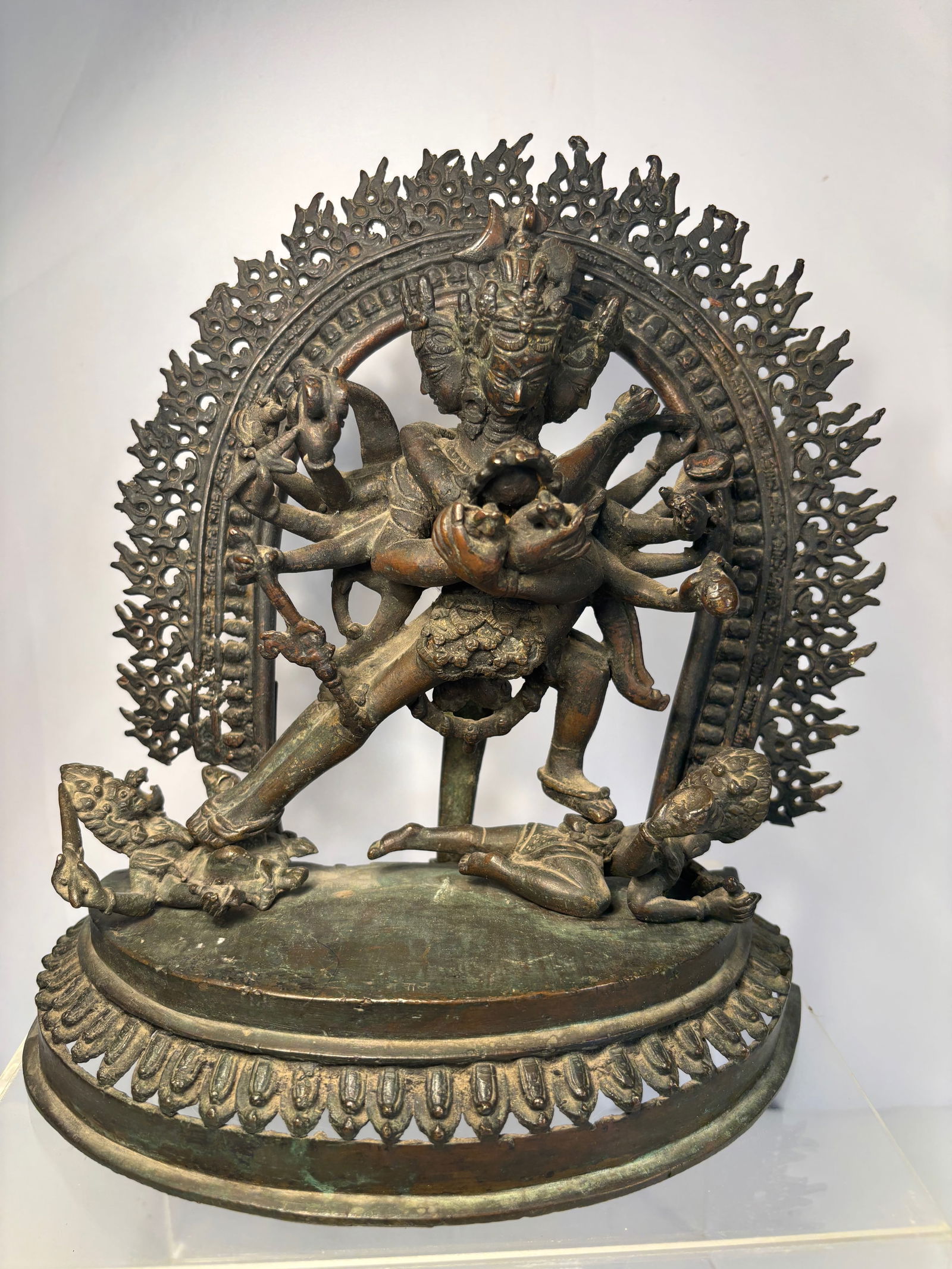 A Large Nepalese Bronze Statue of Chakrasamvara (1 of 11)