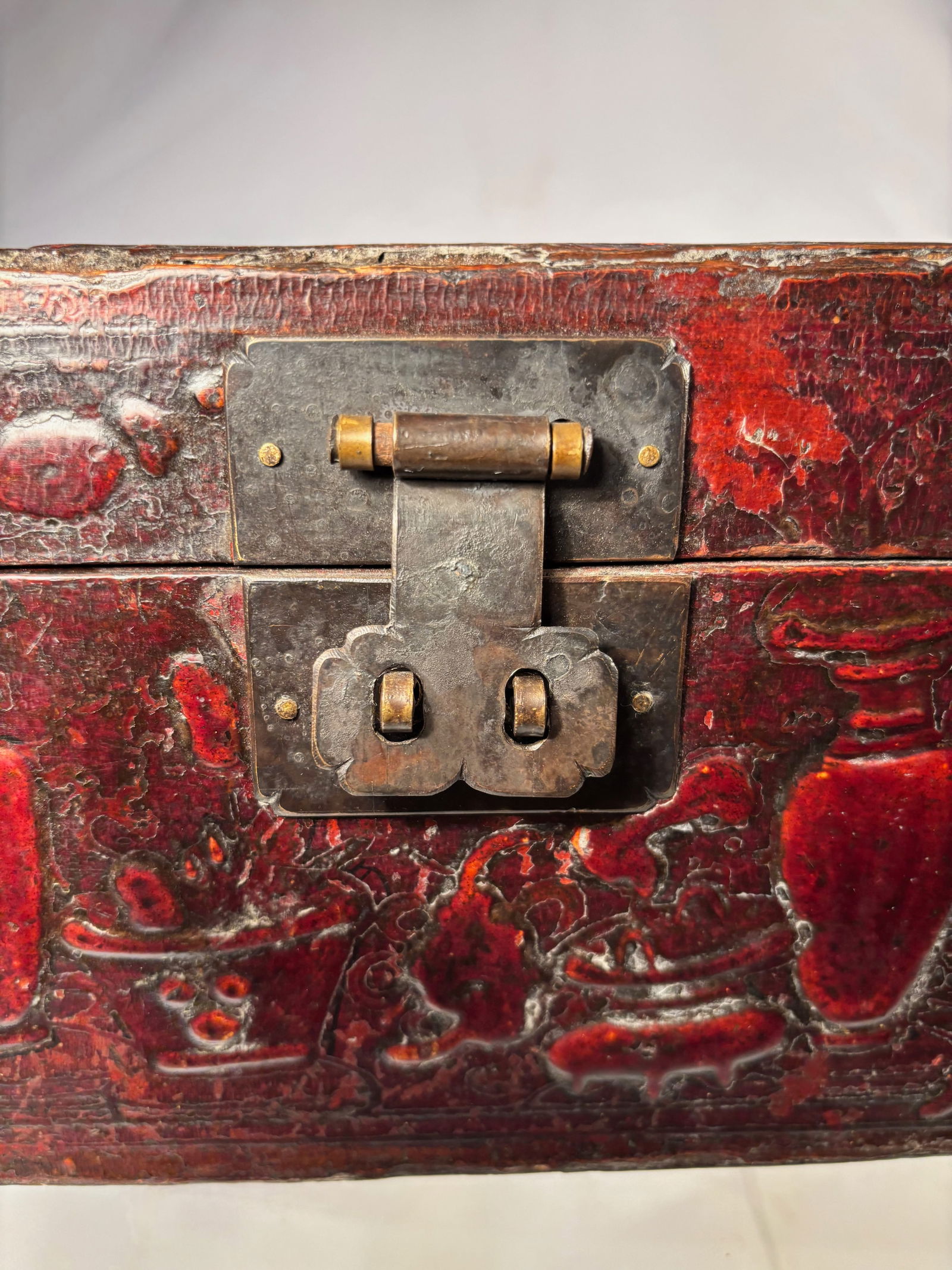 A Chinese Carved Laquer Box - 3