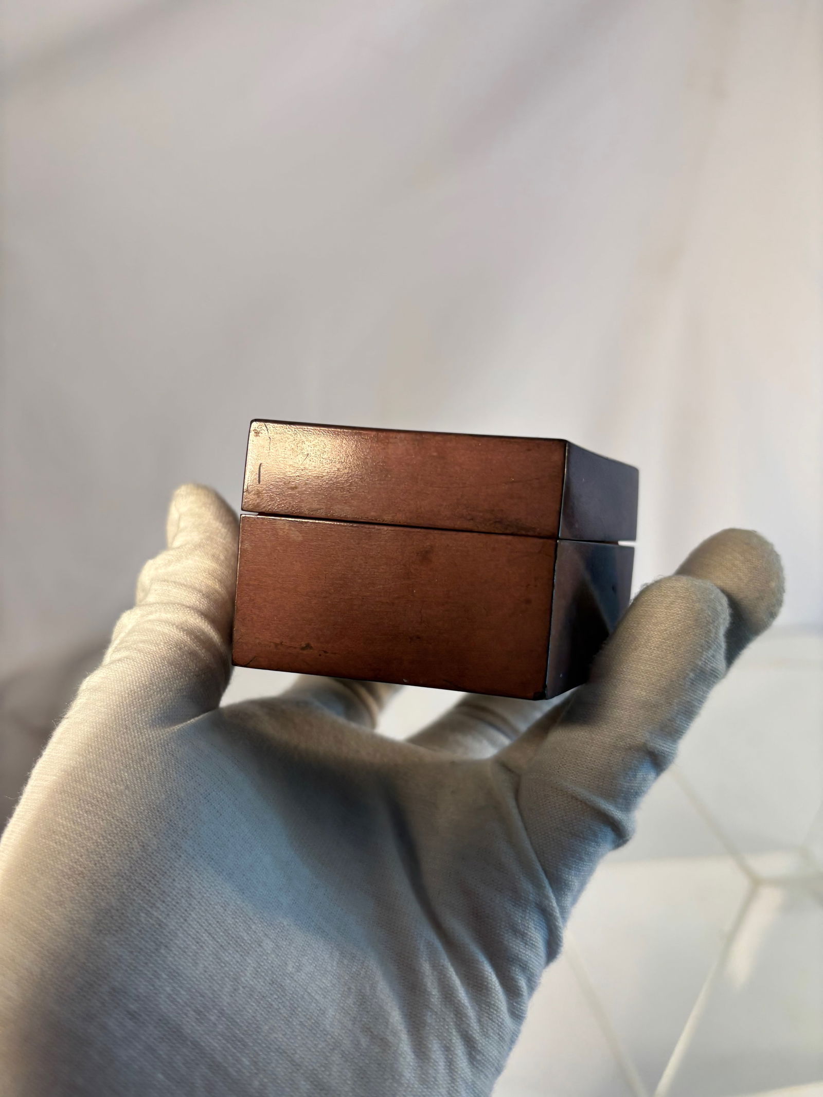 Chinese Hand-Painted Lacquer Box, marked Foochow China: Qing Dynasty(1644-1912); Of pentagonal form, the exterior decorated in fine gilt and colored lacquer depicting a scholar in a mountainous landscape with pavilions and trees, the interior finished in