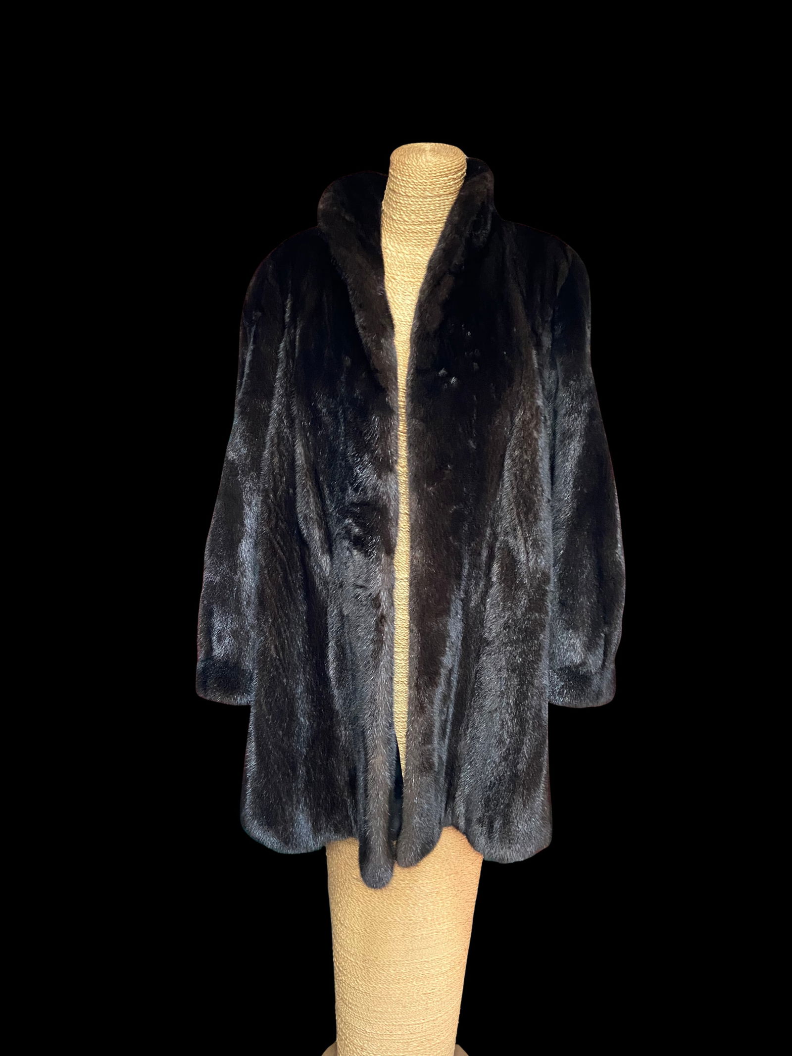 Elegant Dark Mink Fur Coat by ELAN Furs – Full-Length Luxury (1 of 7)