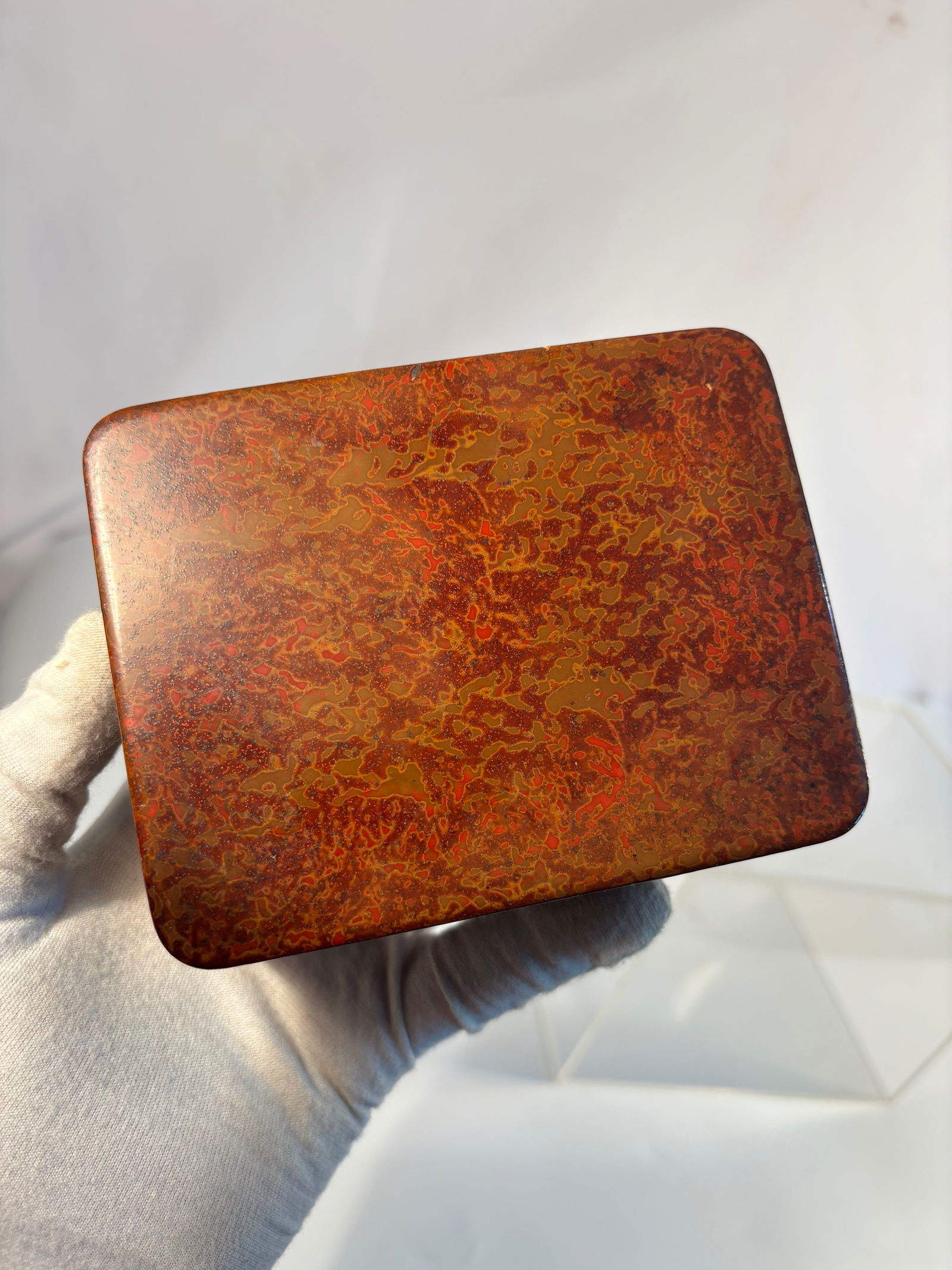 A Chinese Polychrome “Pineapple?? Lacquer Box - 3