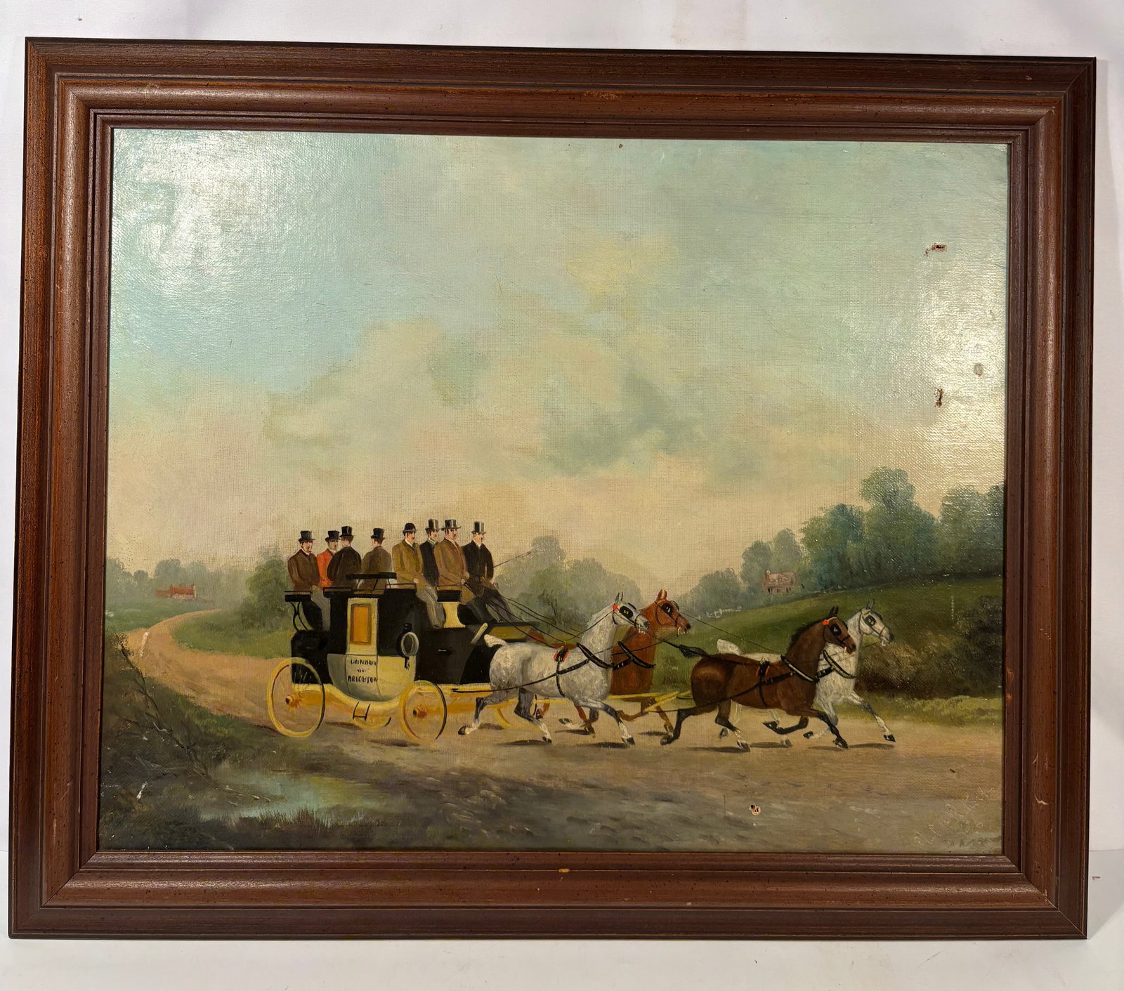 Philip Henry Rideout (British, 1860–1920) Coaching Scene Oil Painting (1 of 10)