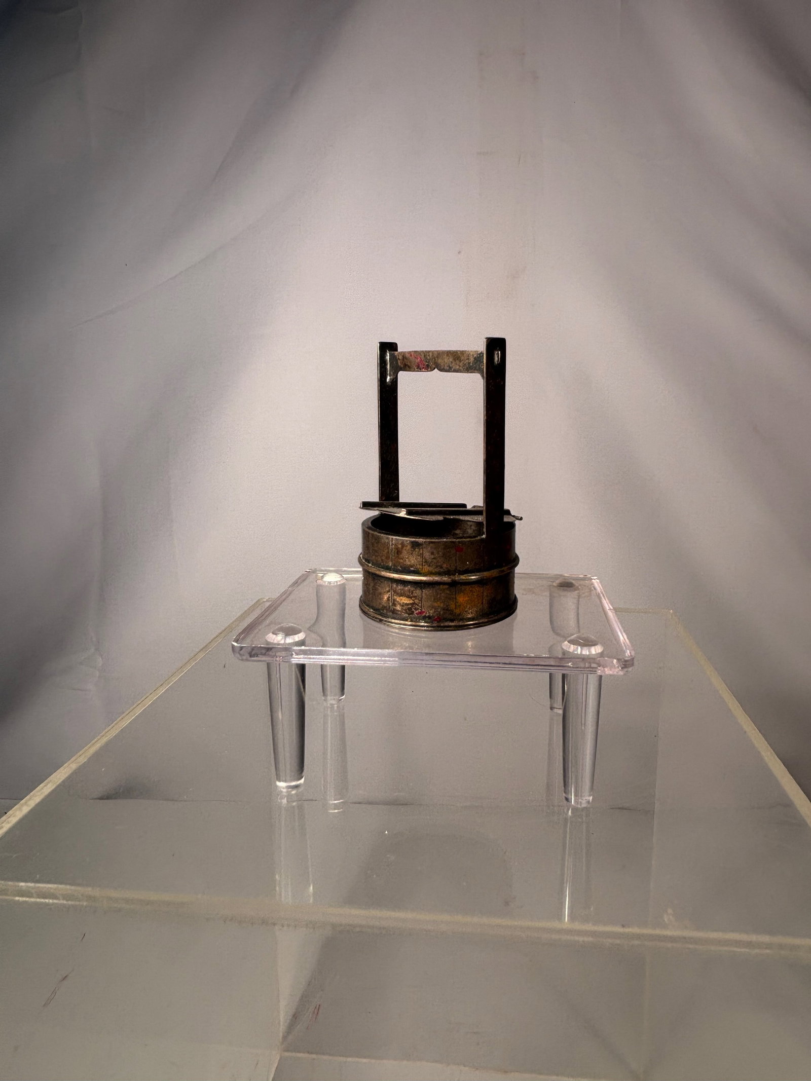 A Japanese Silver Portable Container with Folding Handle, Meiji Period (1868–1912) (1 of 13)