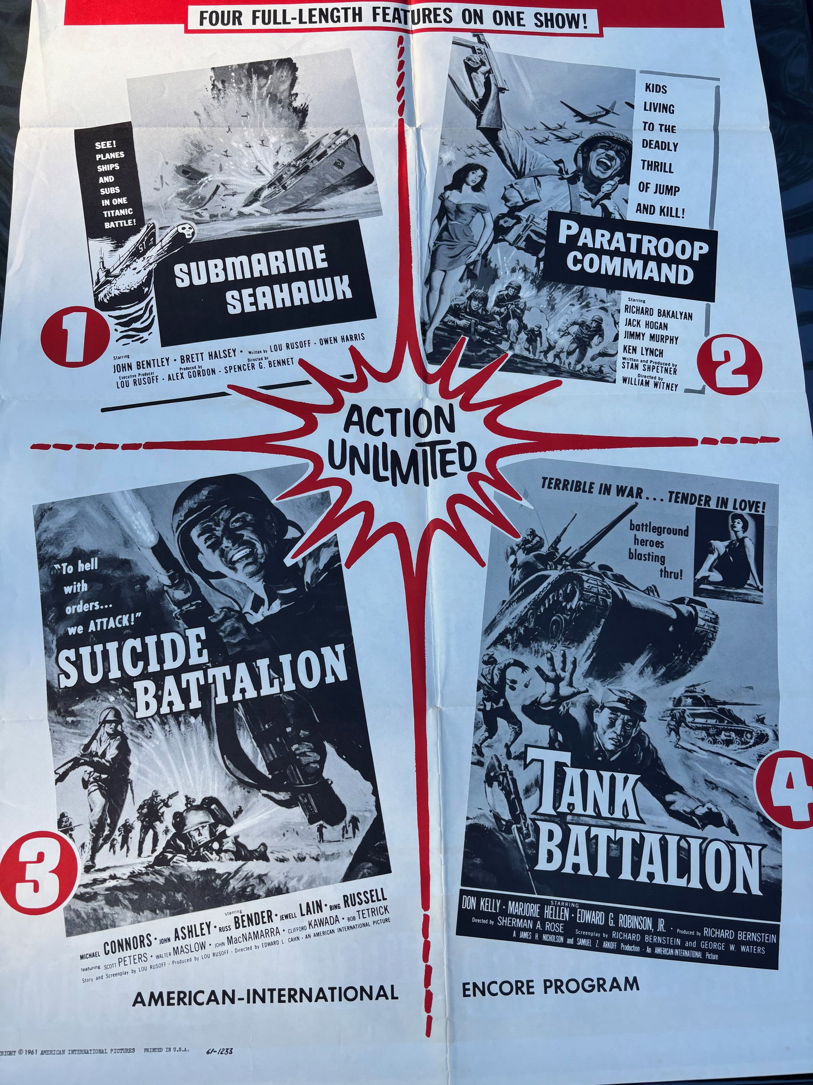 Quad Feature Encore Program Poster - 5