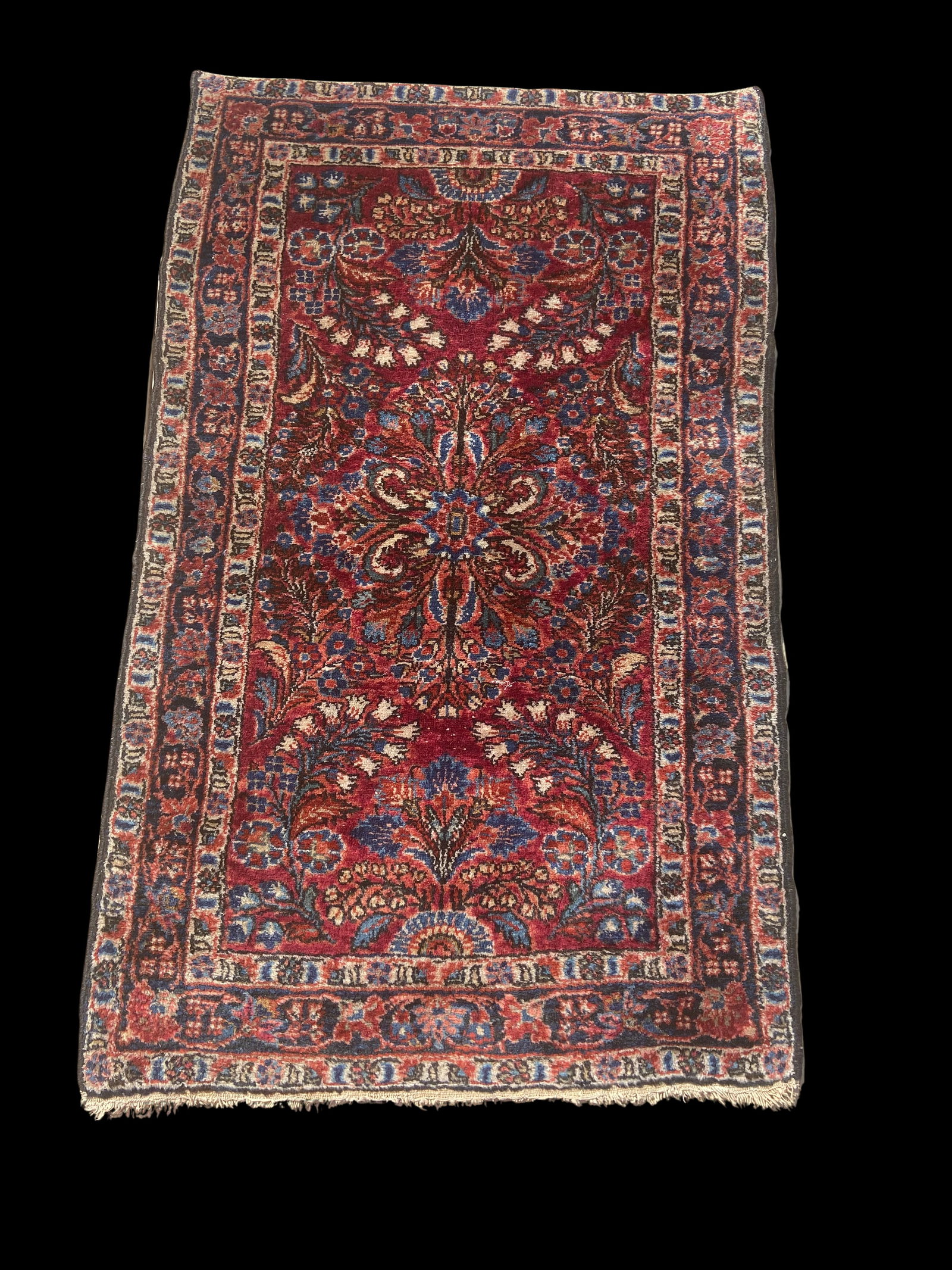 Antique Persian hand-knotted Malayer / Kurdish Village Rug w/ Herati Design (1 of 1)