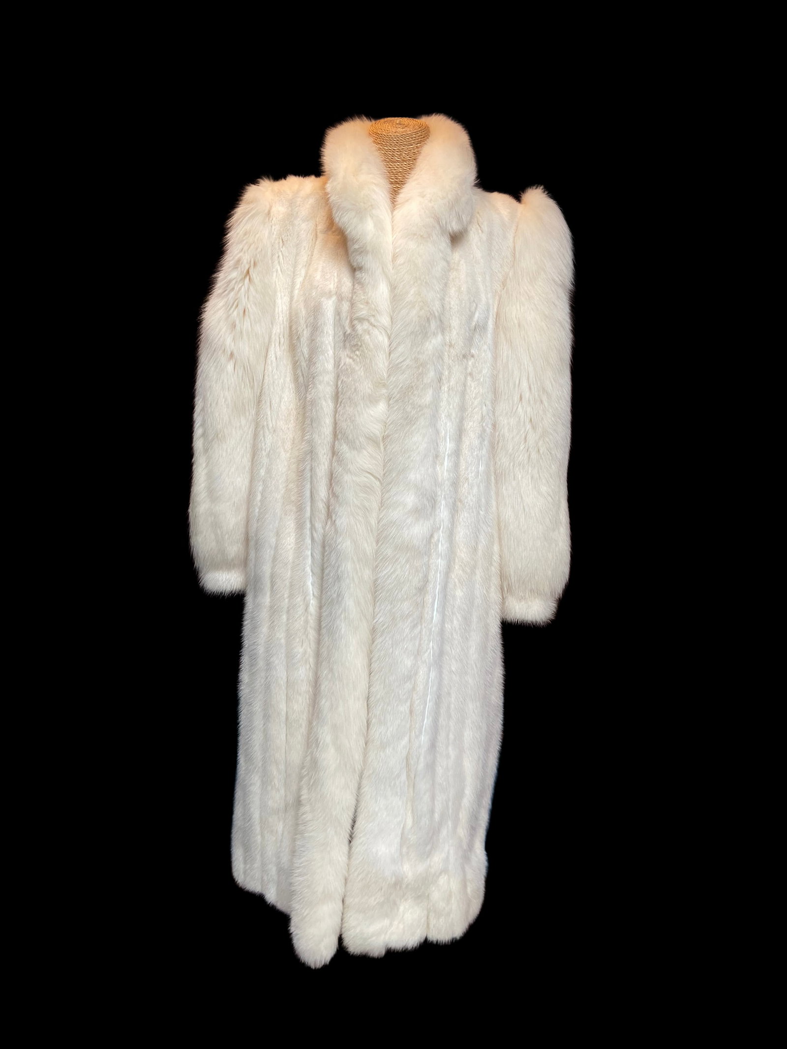 AIPER RICHMAN Ivory Mink Fur Coat Full-Length Chicago (1 of 5)