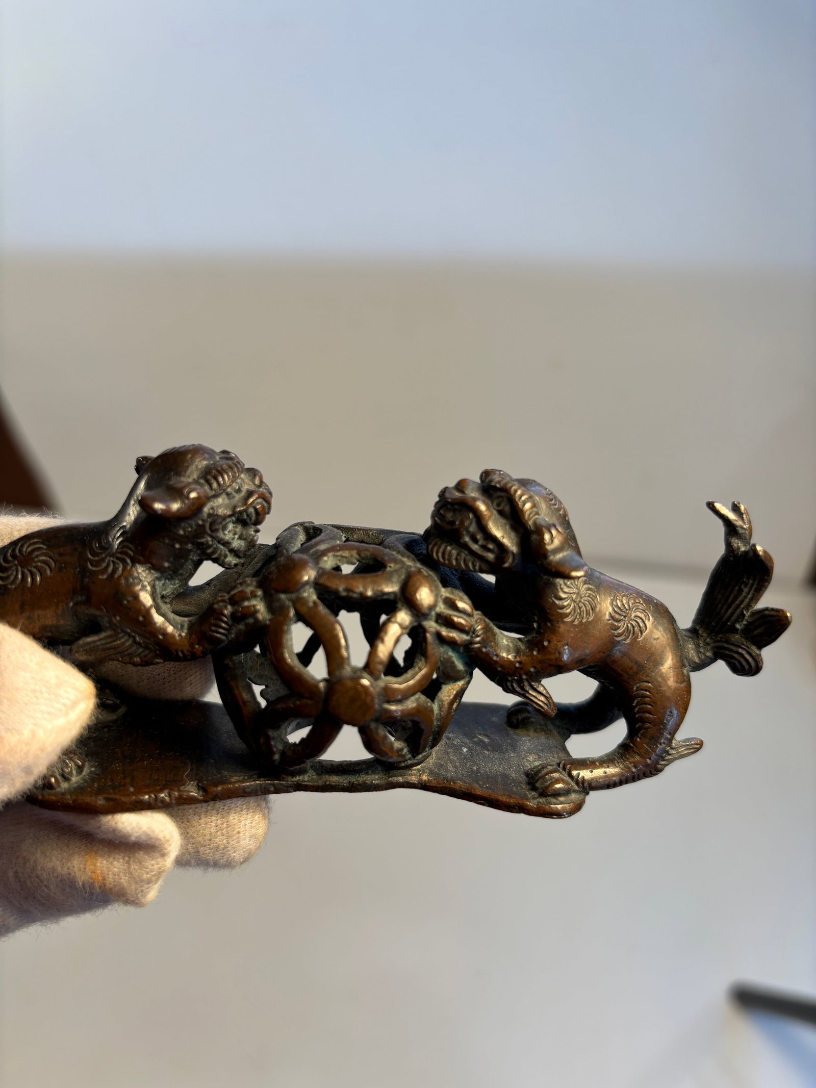 A Chinese bronze scholar's object - 2