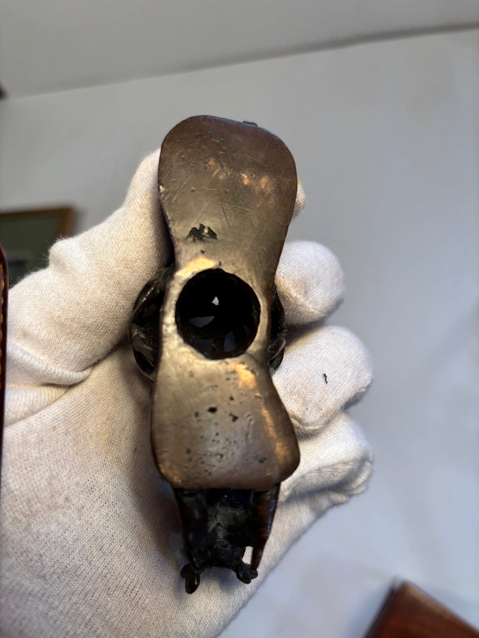 A Chinese bronze scholar's object - 4