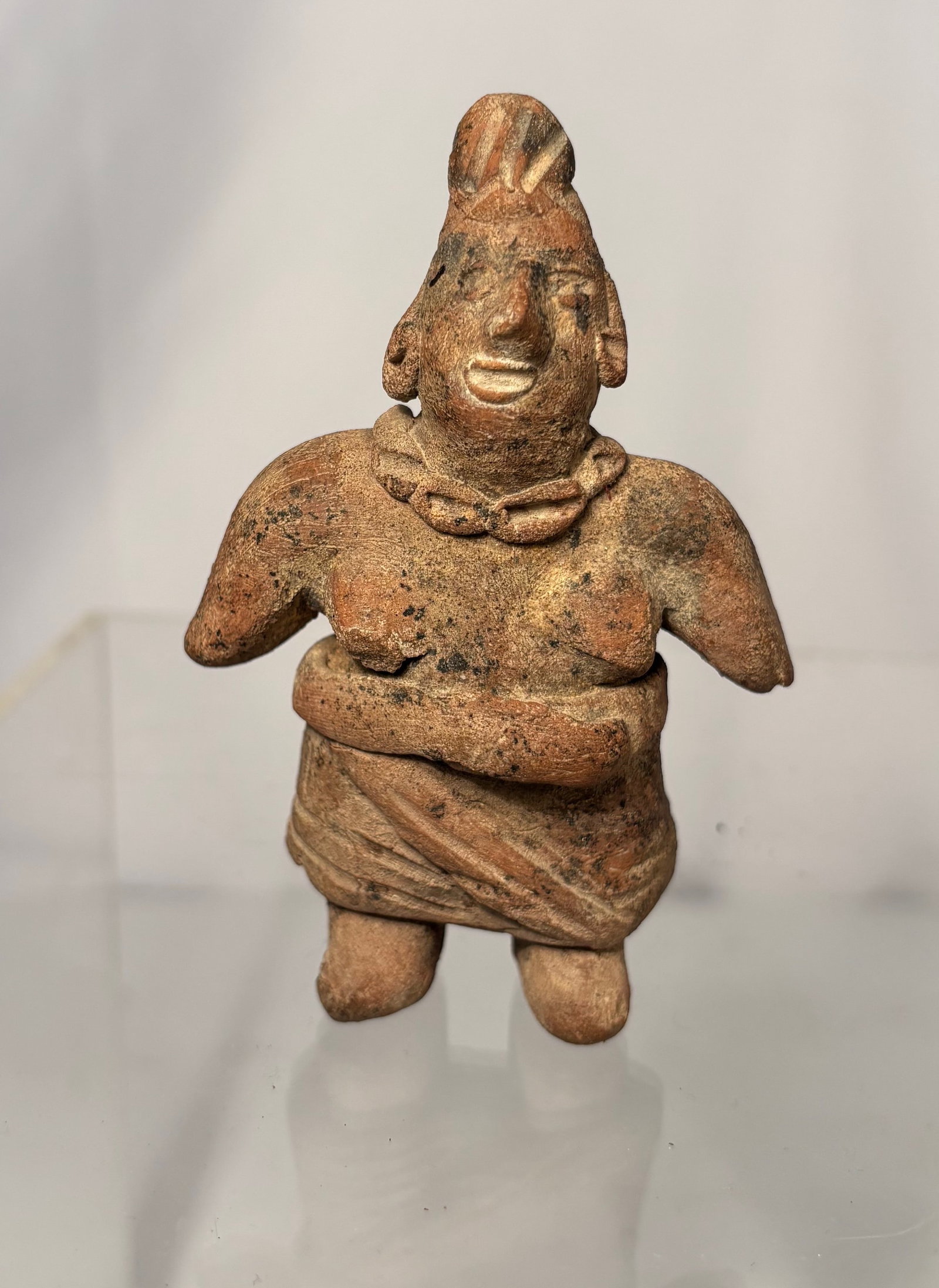 Pre-Columbian Terracotta Female Figurine in the Style of Nayarit / Colima, West Mexico (1 of 10)
