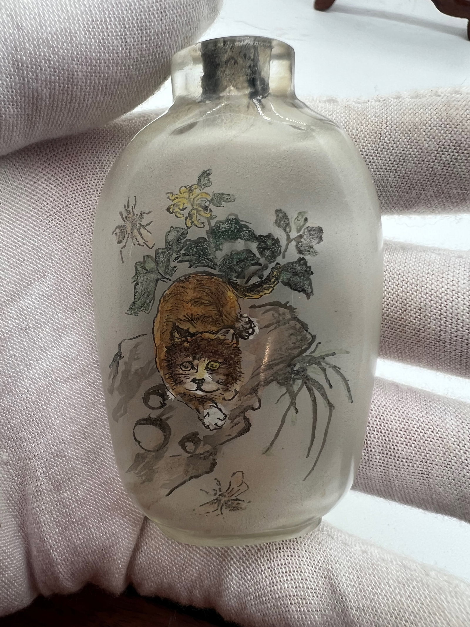 An Reverse painted glass snuff bottle - 3
