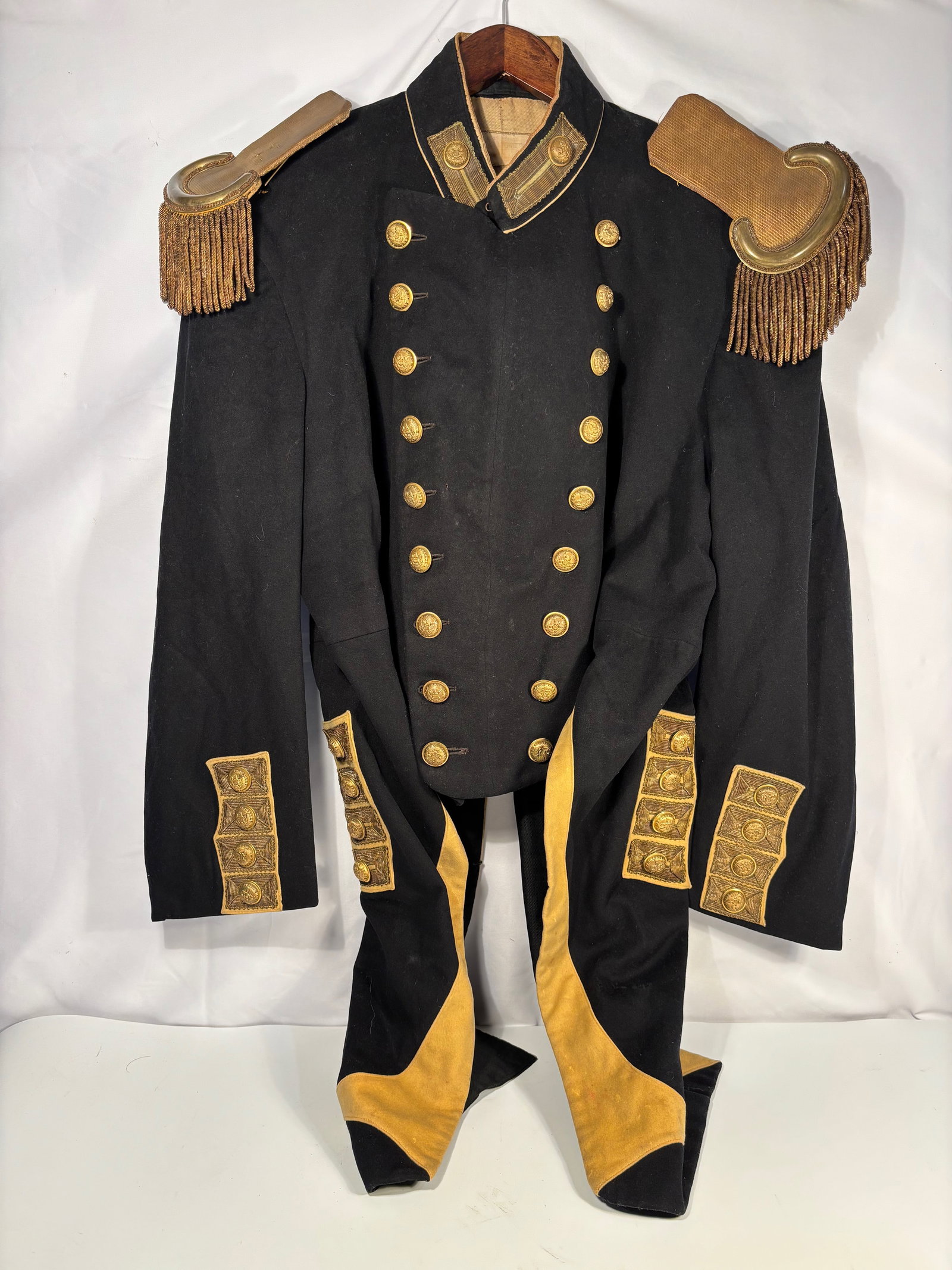 Philadelphia “Old Guard State Fencibles 1813?? Field-Grade Officer’s ( Major or Above ): A rare post-Civil-War ceremonial uniform for a field-grade officer (Major or higher) of the Old Guard State Fencibles, one of Philadelphia’s most distinguished militia companies founded in 1813.Deep