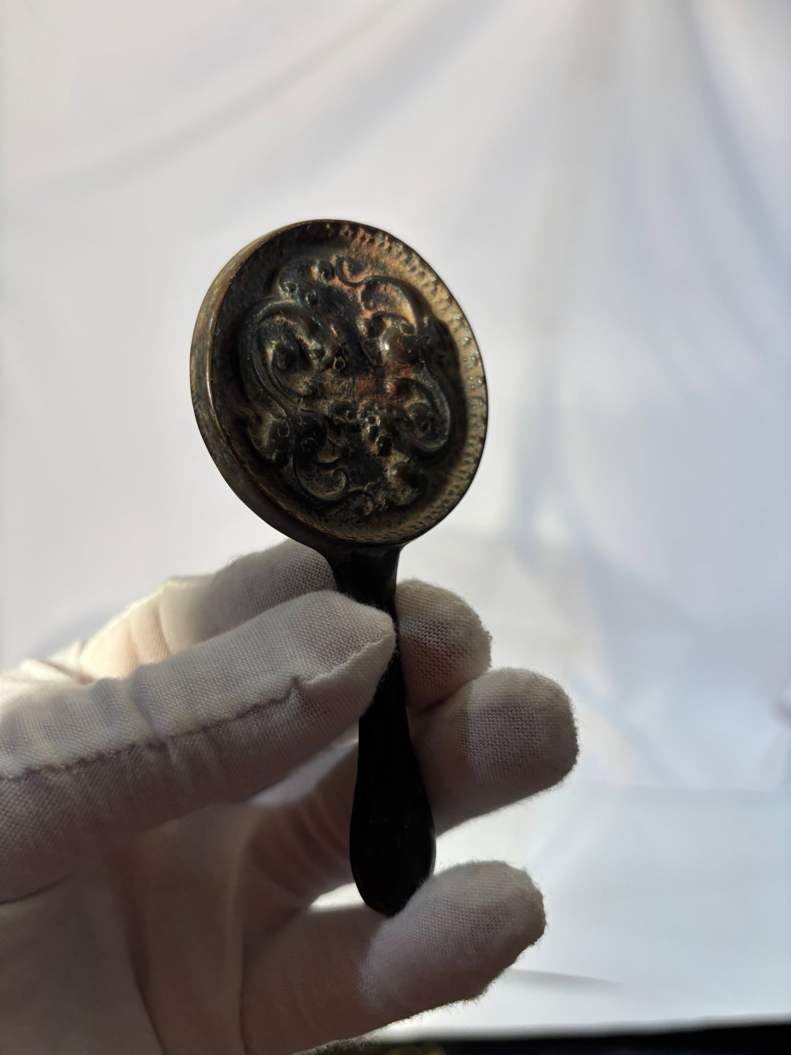 Archaistic Chinese Bronze Mirror - 3