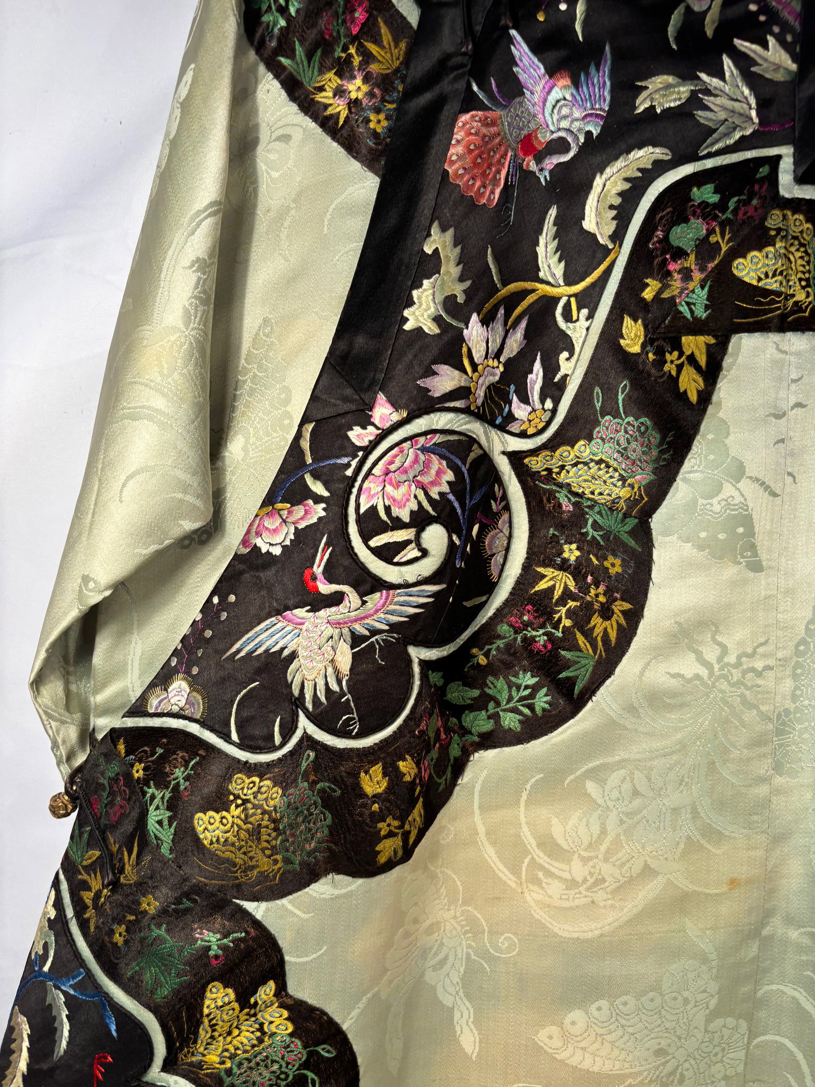 A Chinese Embroidered Silk Jacket - 2