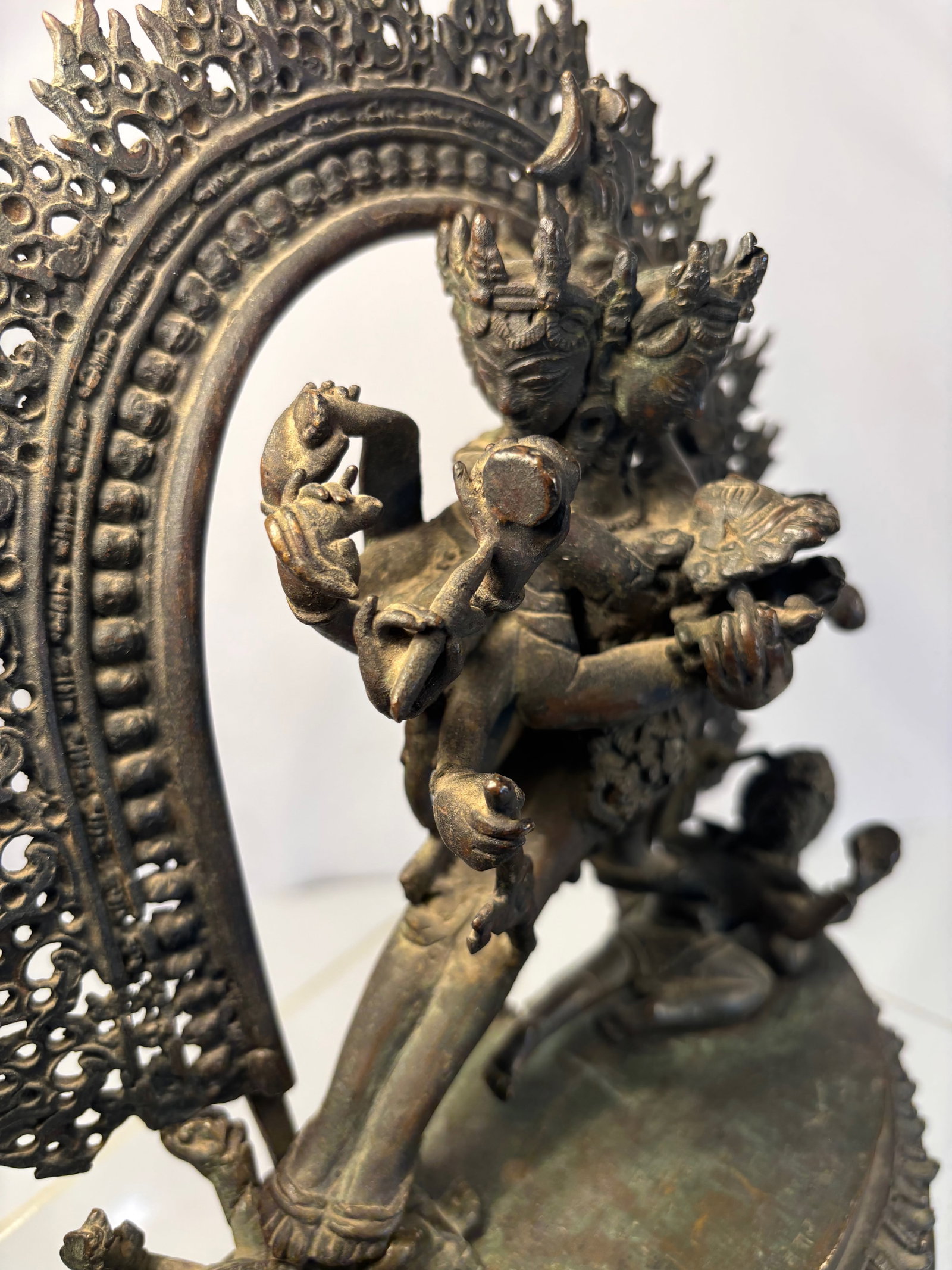 A Large Nepalese Bronze Statue of Chakrasamvara (1 of 3)