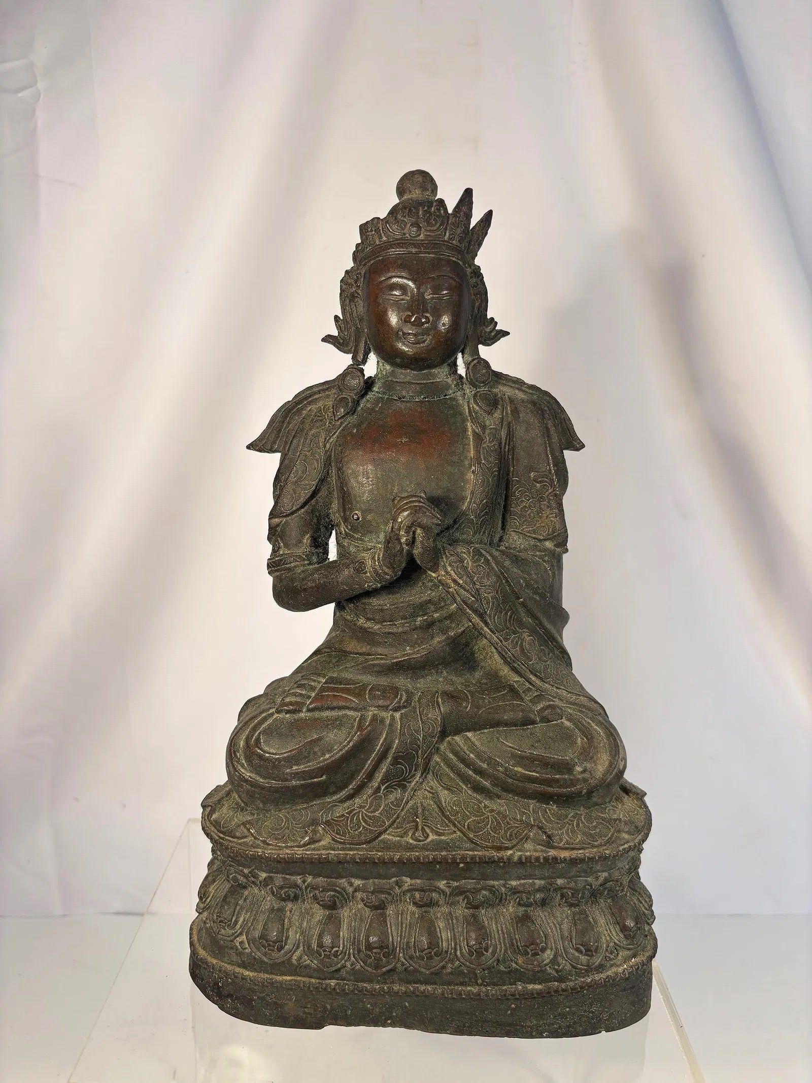 A Ming Dynasty Bronze Bodhisattva, Hongzhi First Year (1488) (1 of 17)