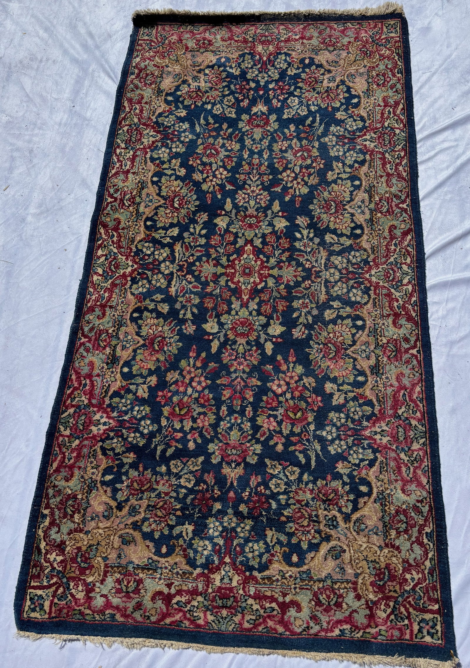 Vintage Persian Kerman Style Wool Runner Rug 60 x 28 in. (1 of 6)