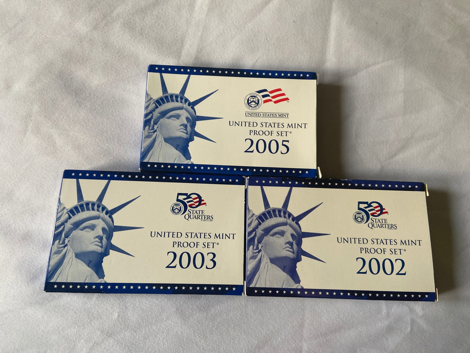 Three United States Mint Proof Sets, 2002, 2003 & 2005 (1 of 7)