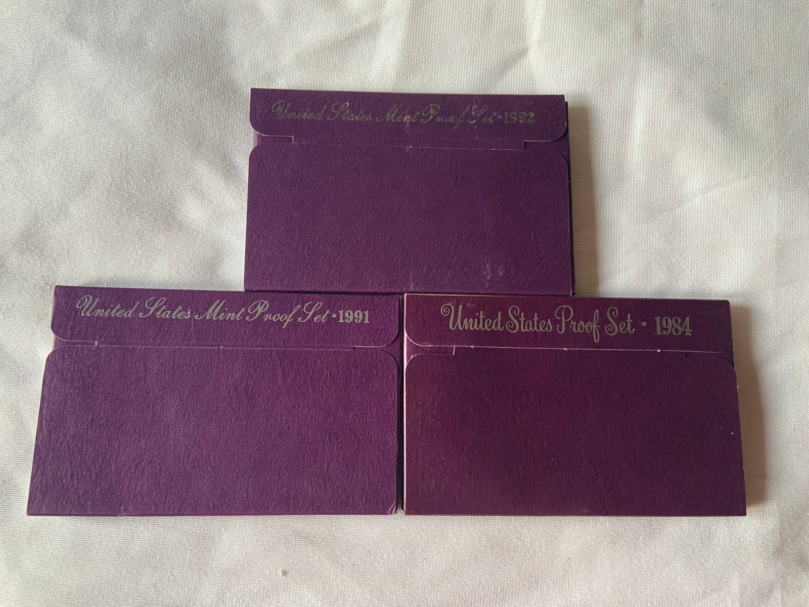 Three United States Mint Proof Sets, 1984, 1991 & 1992 (1 of 2)