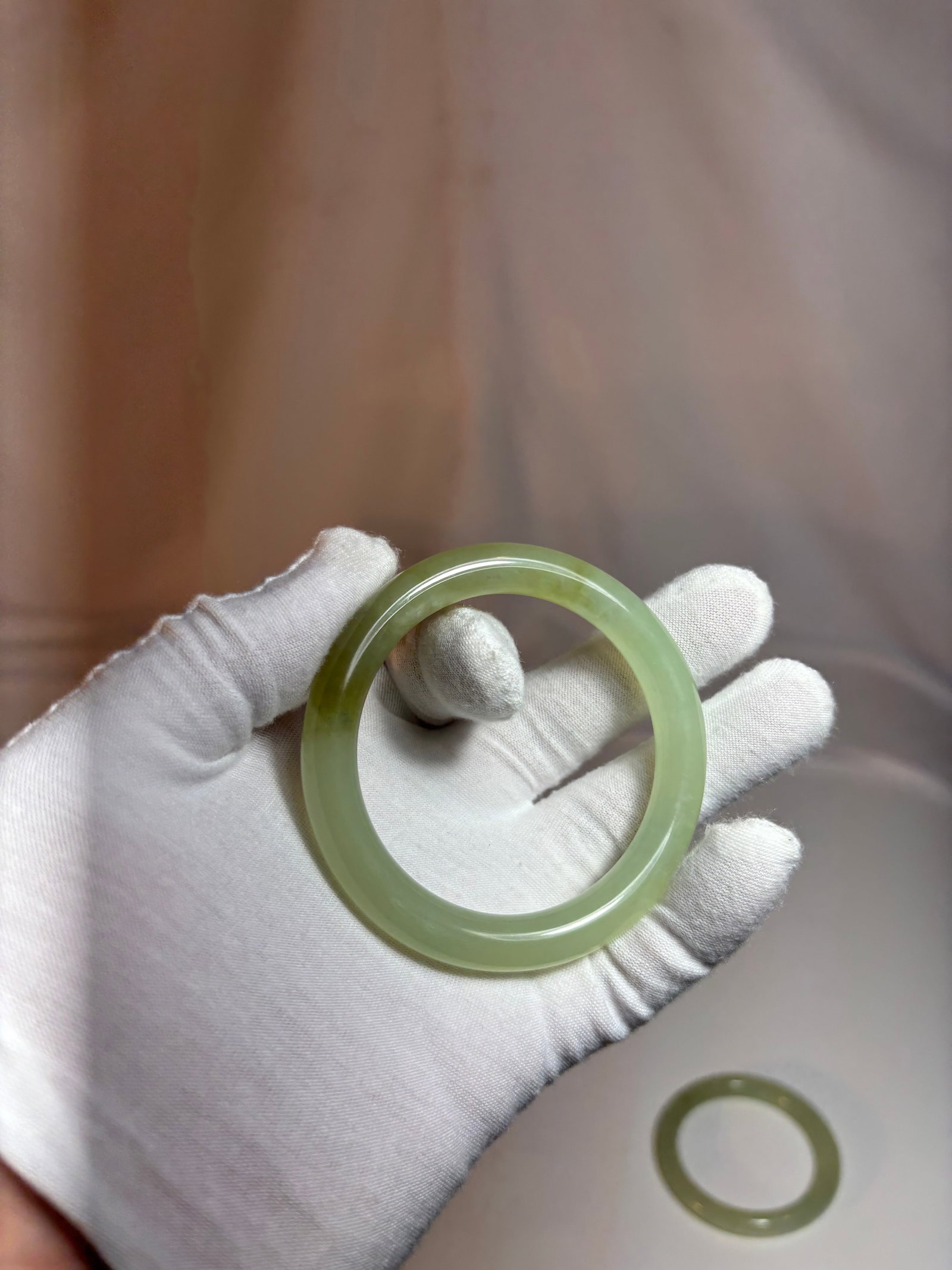 Pair of Chinese Jade Bangles - 10
