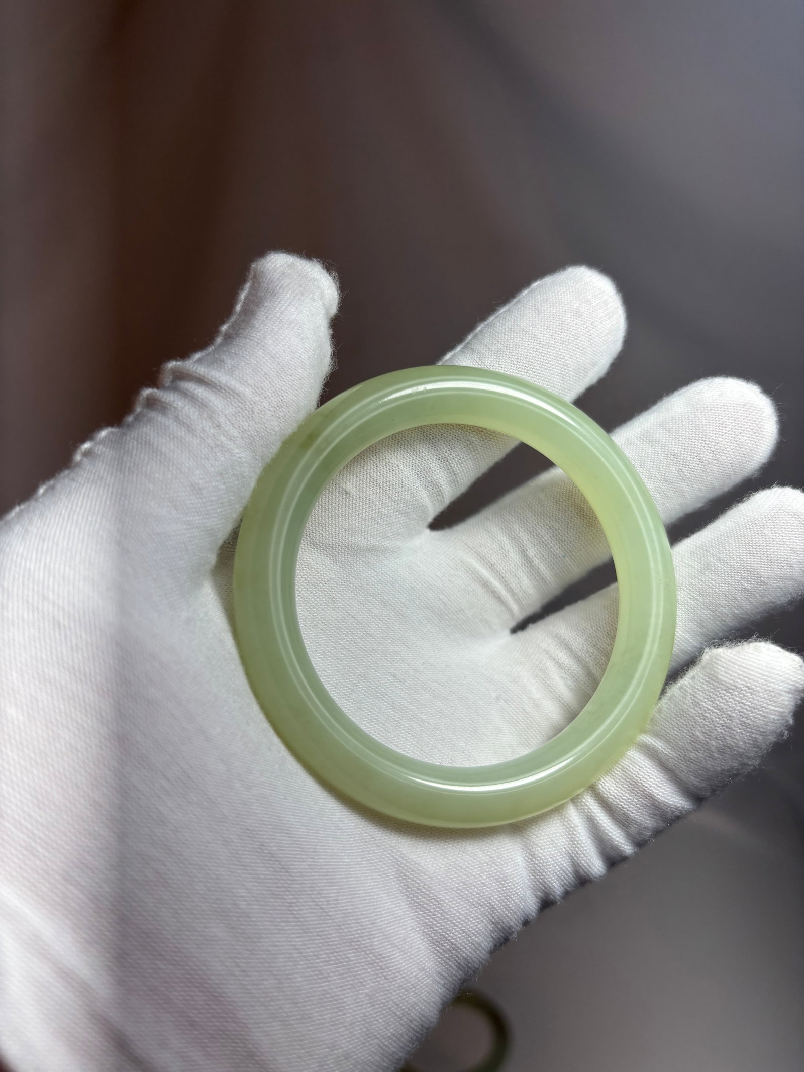 Pair of Chinese Jade Bangles - 8