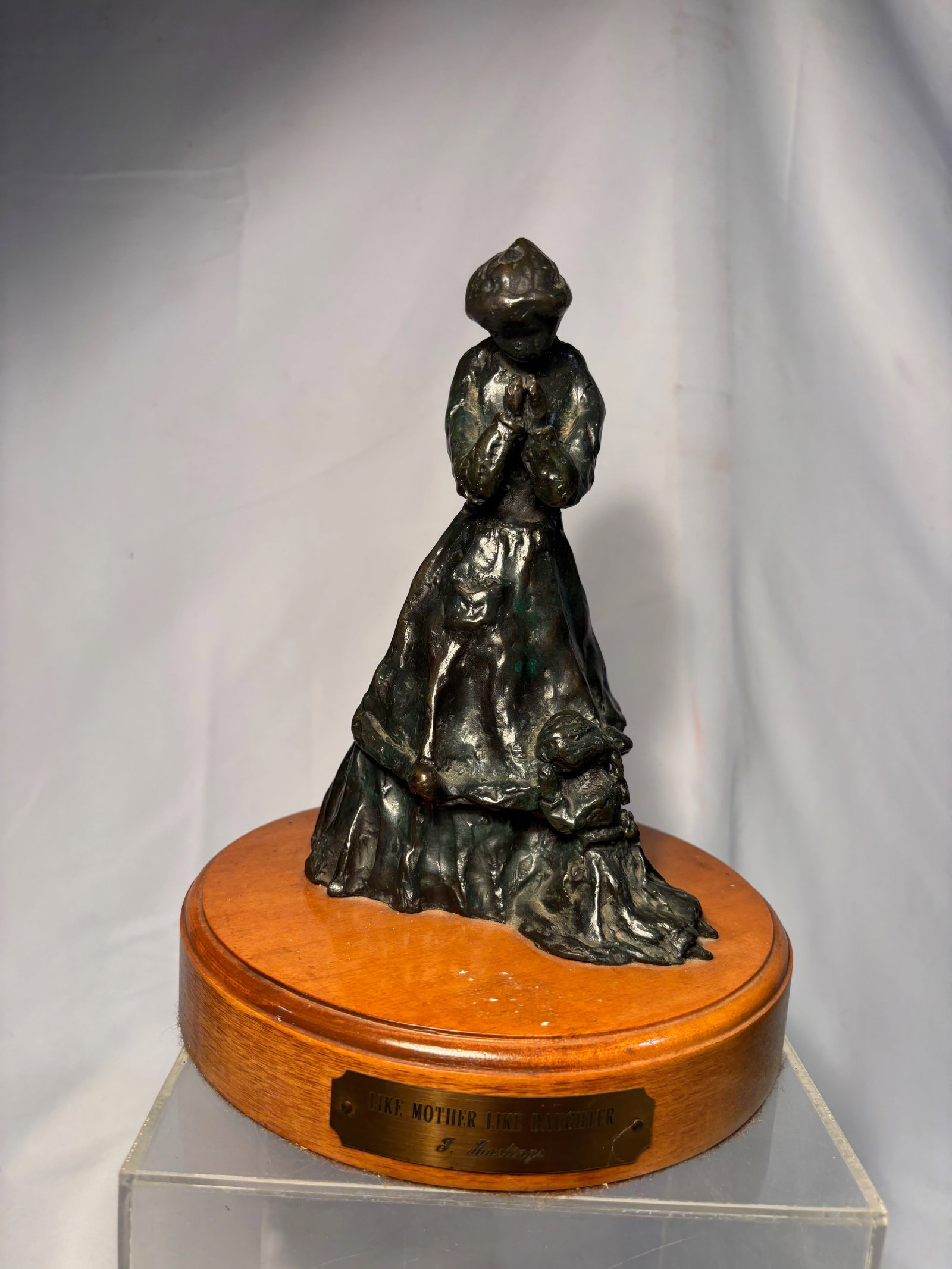 Bronze Sculpture â€œLike Mother Like Daughter?? signed D. Hastings (1 of 11)