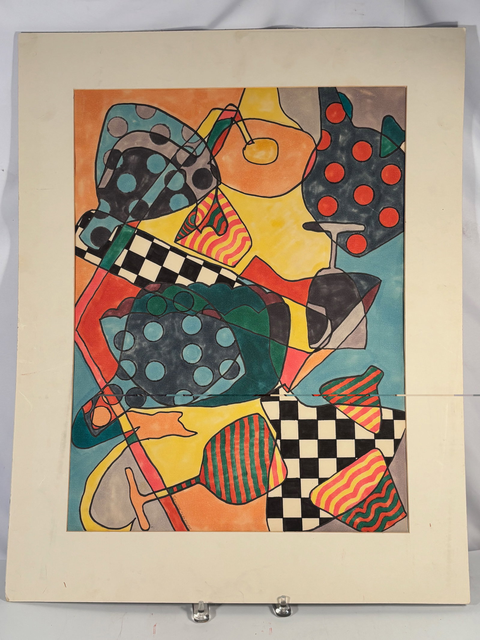 Jennifer Schneider Colorful Abstract Still Life Painting (1 of 9)
