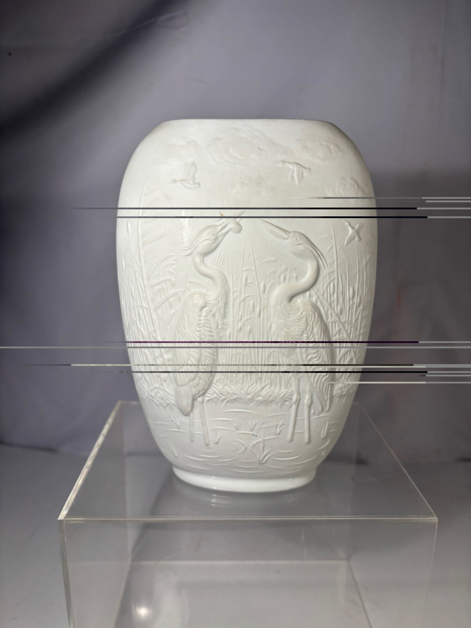 A Royal Porzellan Bavaria KPM Germany Porcelain Relief Vase (1 of 11)