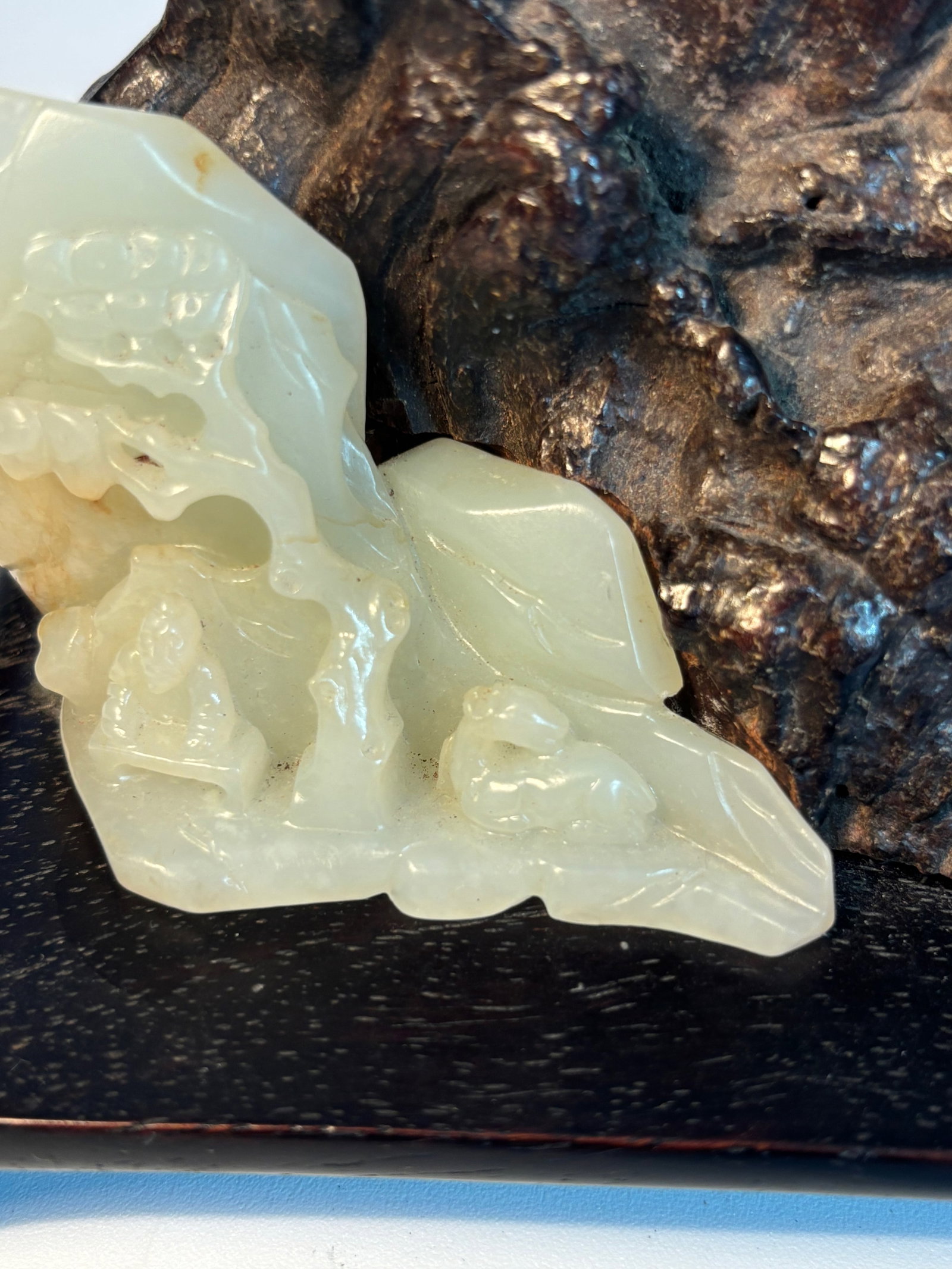 A Chinese nephrite jade artwork statue - 3