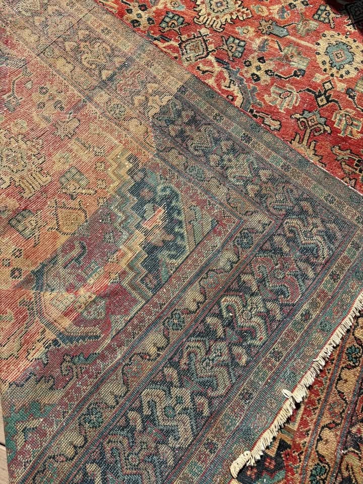 Antique Persian wool rug - 10